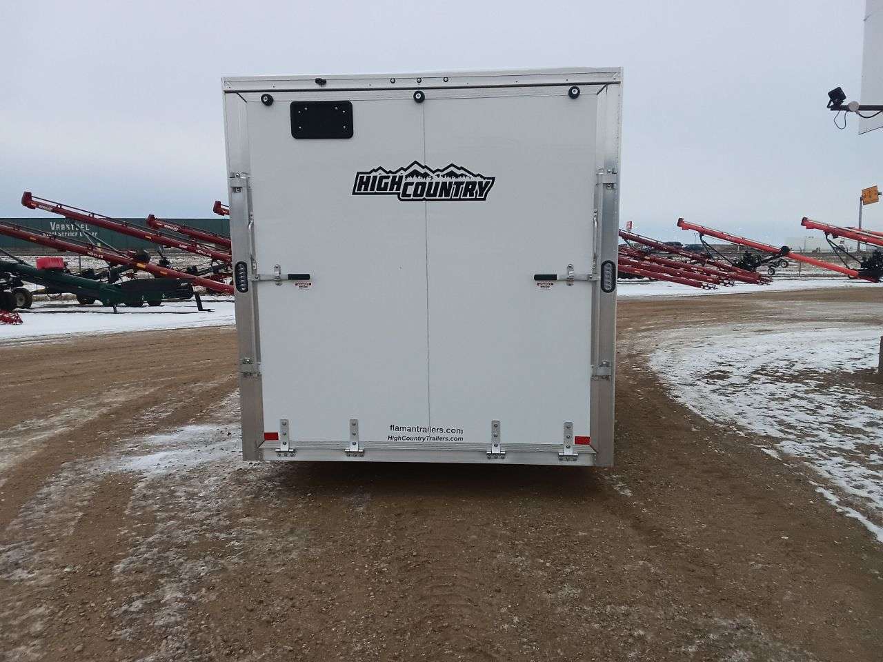 ALCOM 7'6" x 16' + V-Nose Cargo Trailer