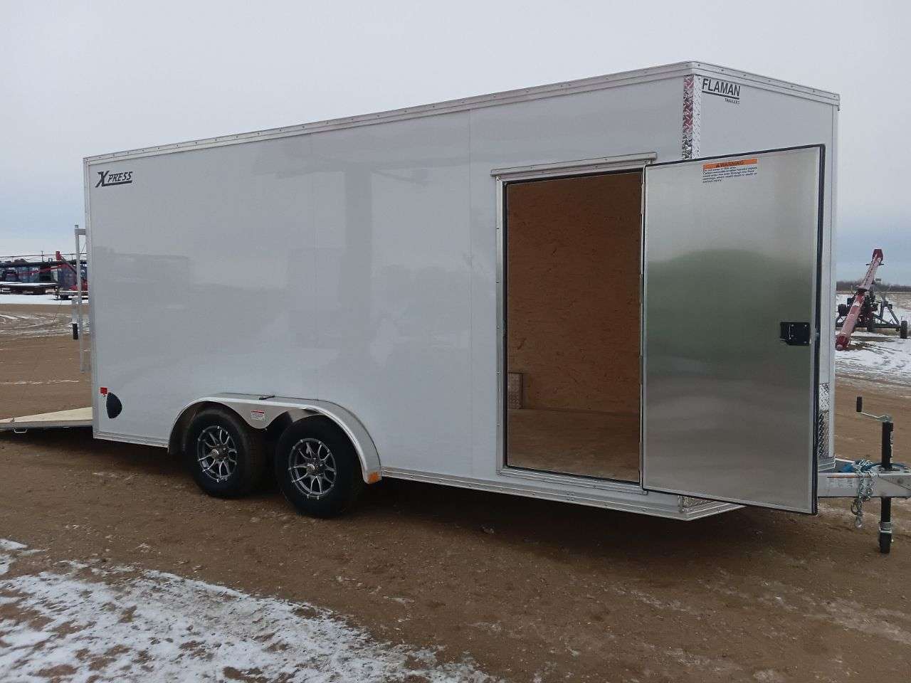 ALCOM 7'6" x 16' + V-Nose Cargo Trailer