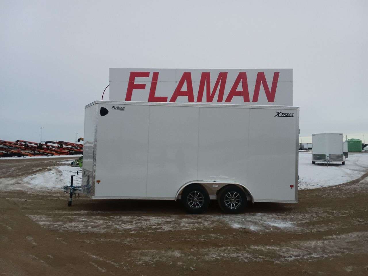 ALCOM 7'6" x 16' + V-Nose Cargo Trailer