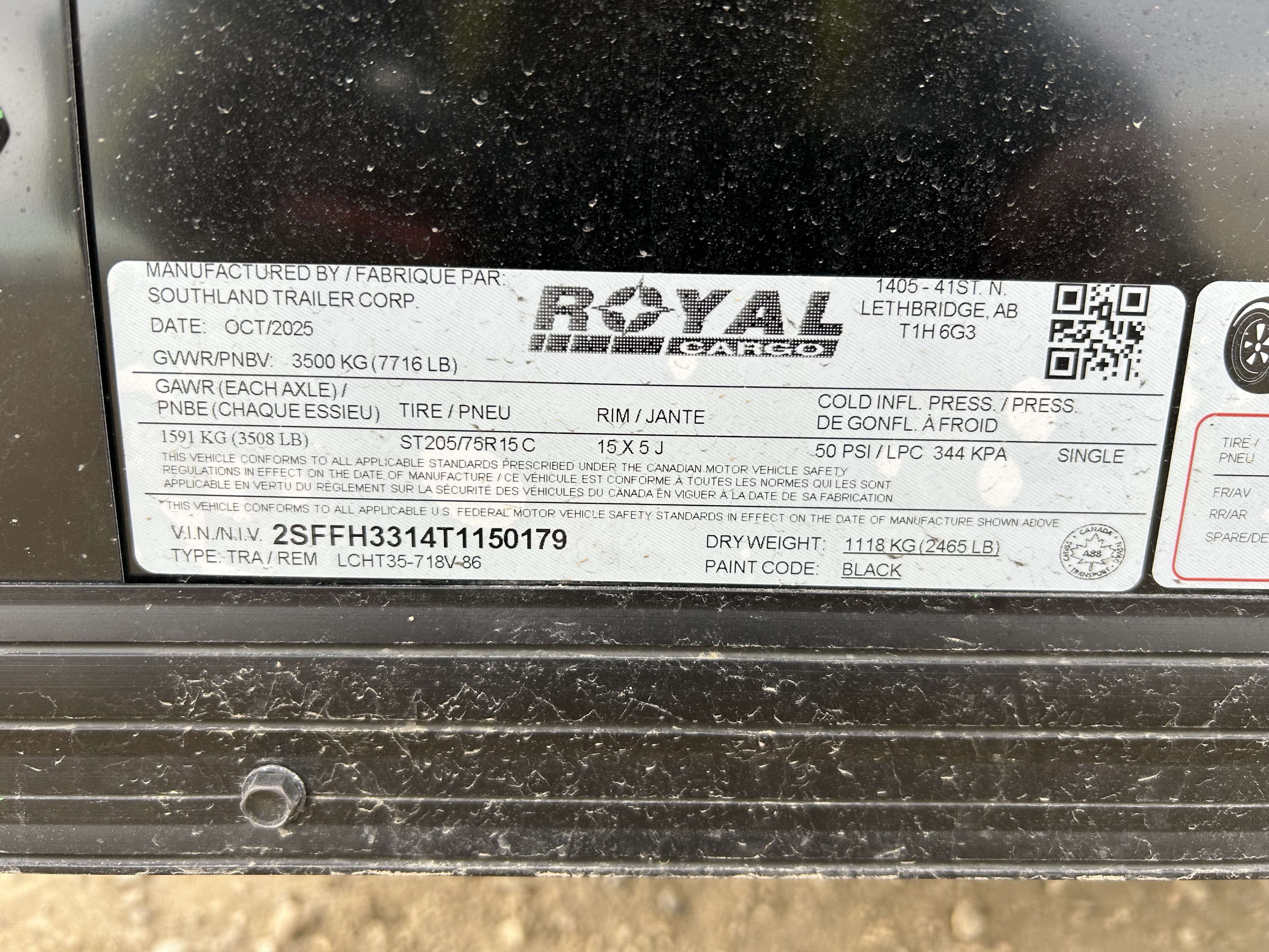 Royal Cargo 7' x 16' + V-Nose Cargo Trailer