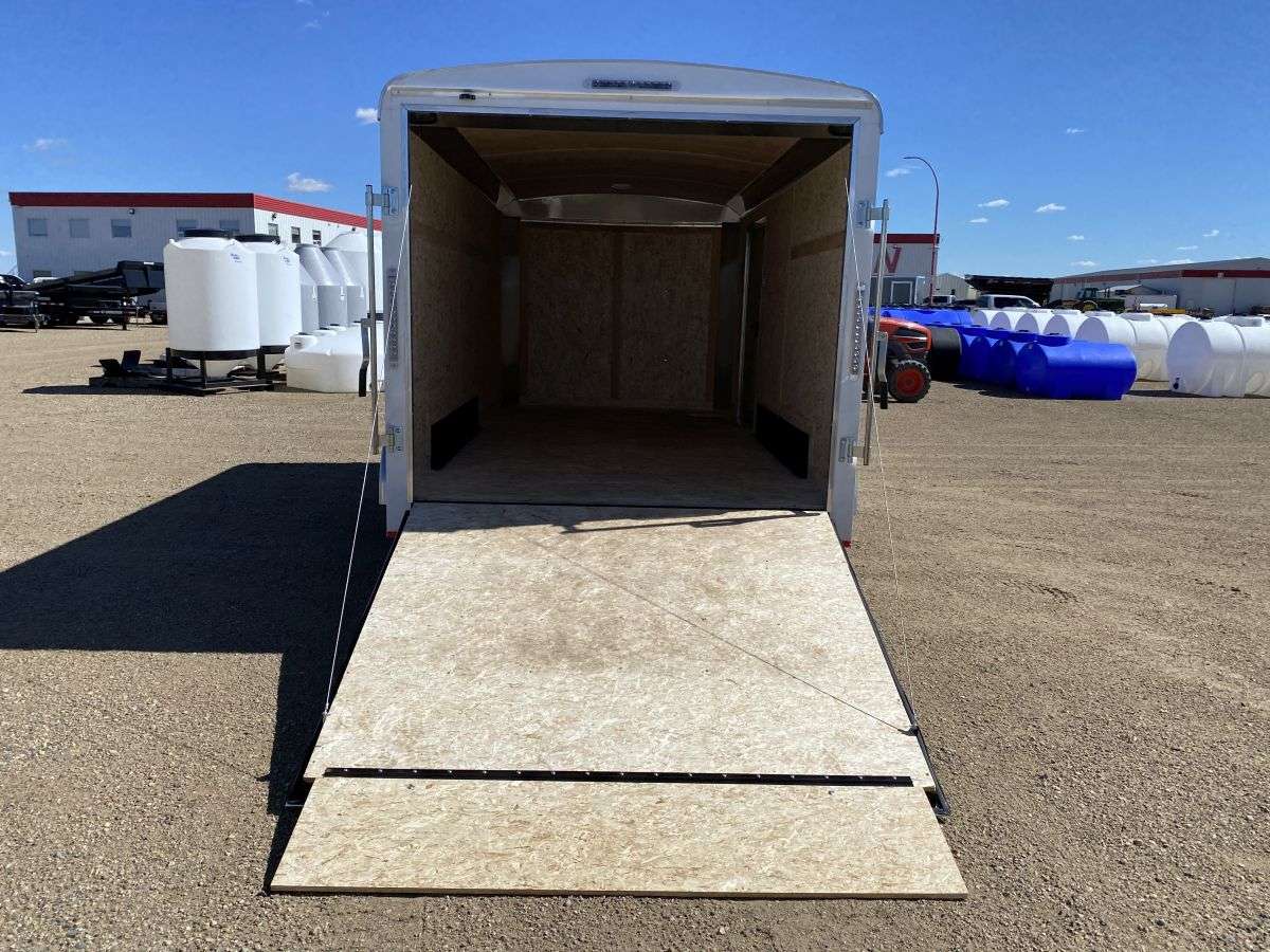 RST 7' x 14' Round Top Cargo Trailer - Ramp Door