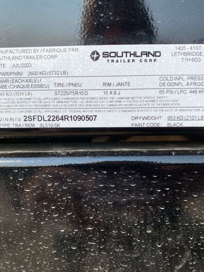 Southland 5' x 10' Dump Trailer