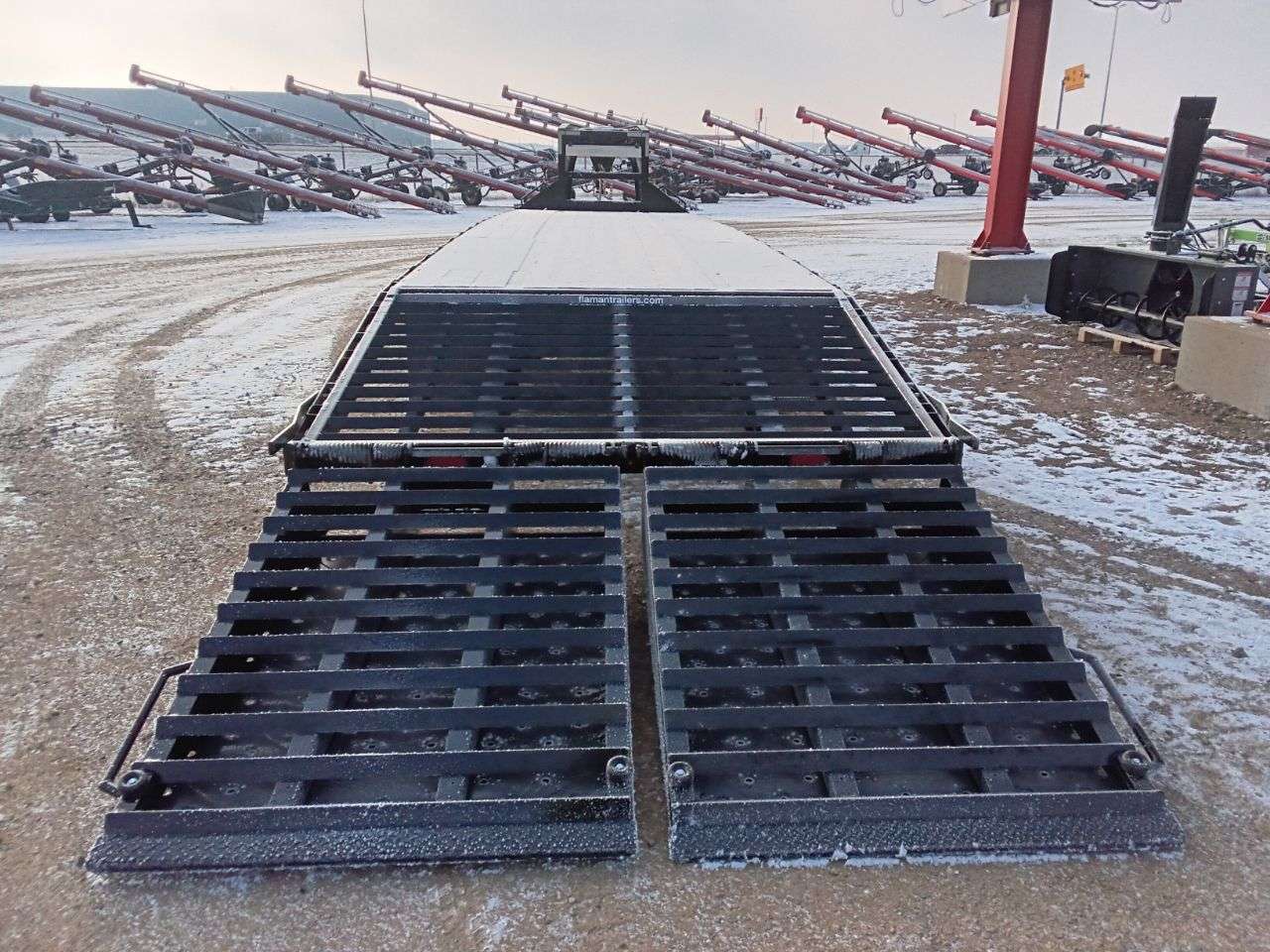 Southland 8'6" x 36' Gooseneck Beavertail Flat Deck Trailer