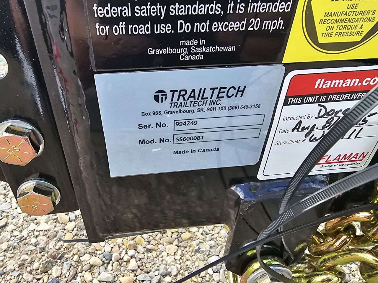 Trailtech 5 Bale Transport Trailer