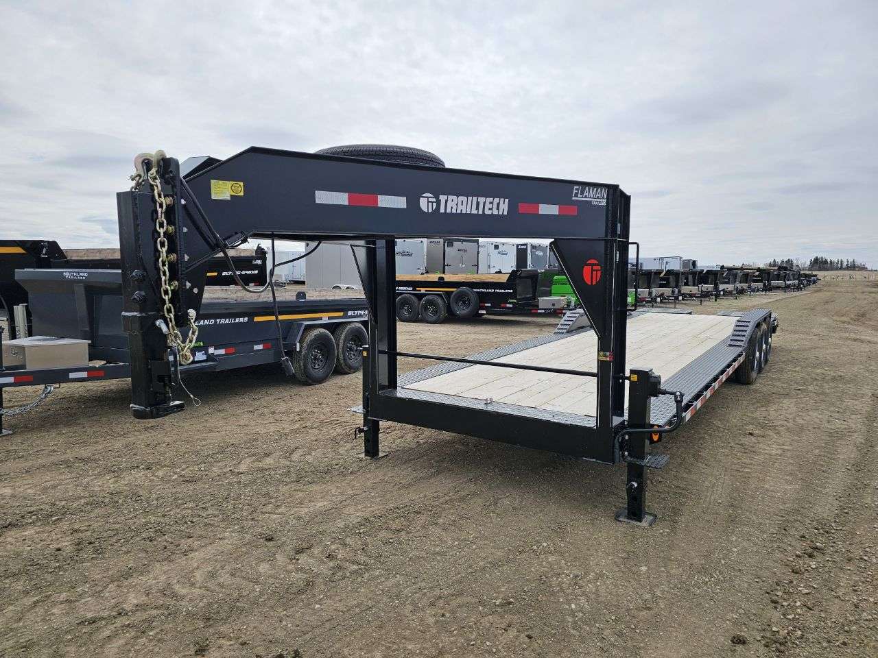 Trailtech 8'6" x 30' Beavertail Flat Deck Trailer