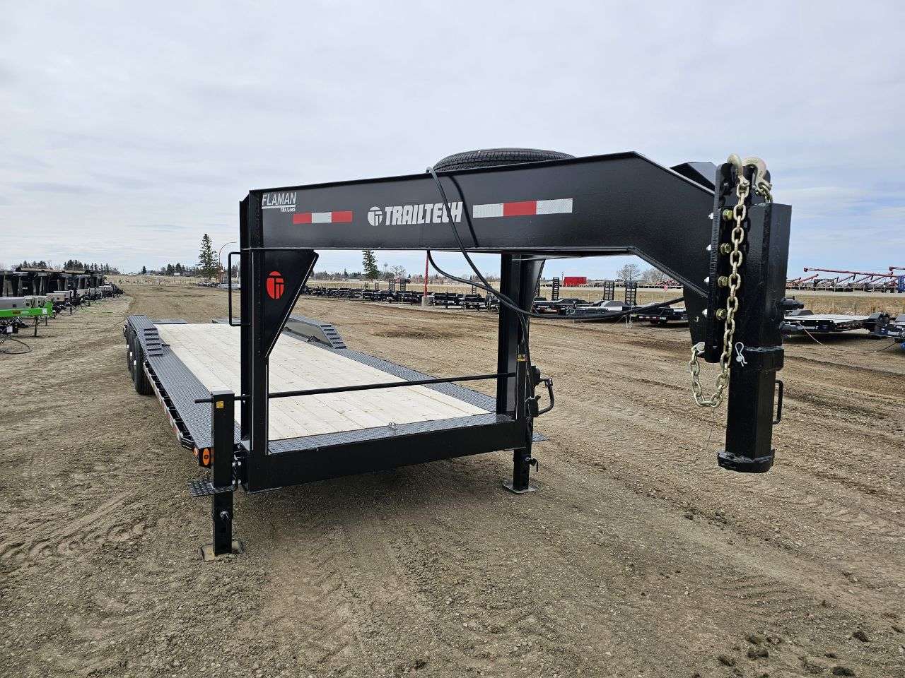 Trailtech 8'6" x 30' Beavertail Flat Deck Trailer