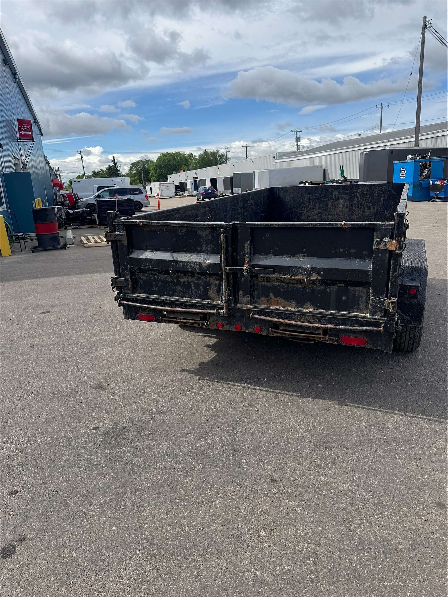 Used 2010 Pace American 7'x14' Dump Trailer