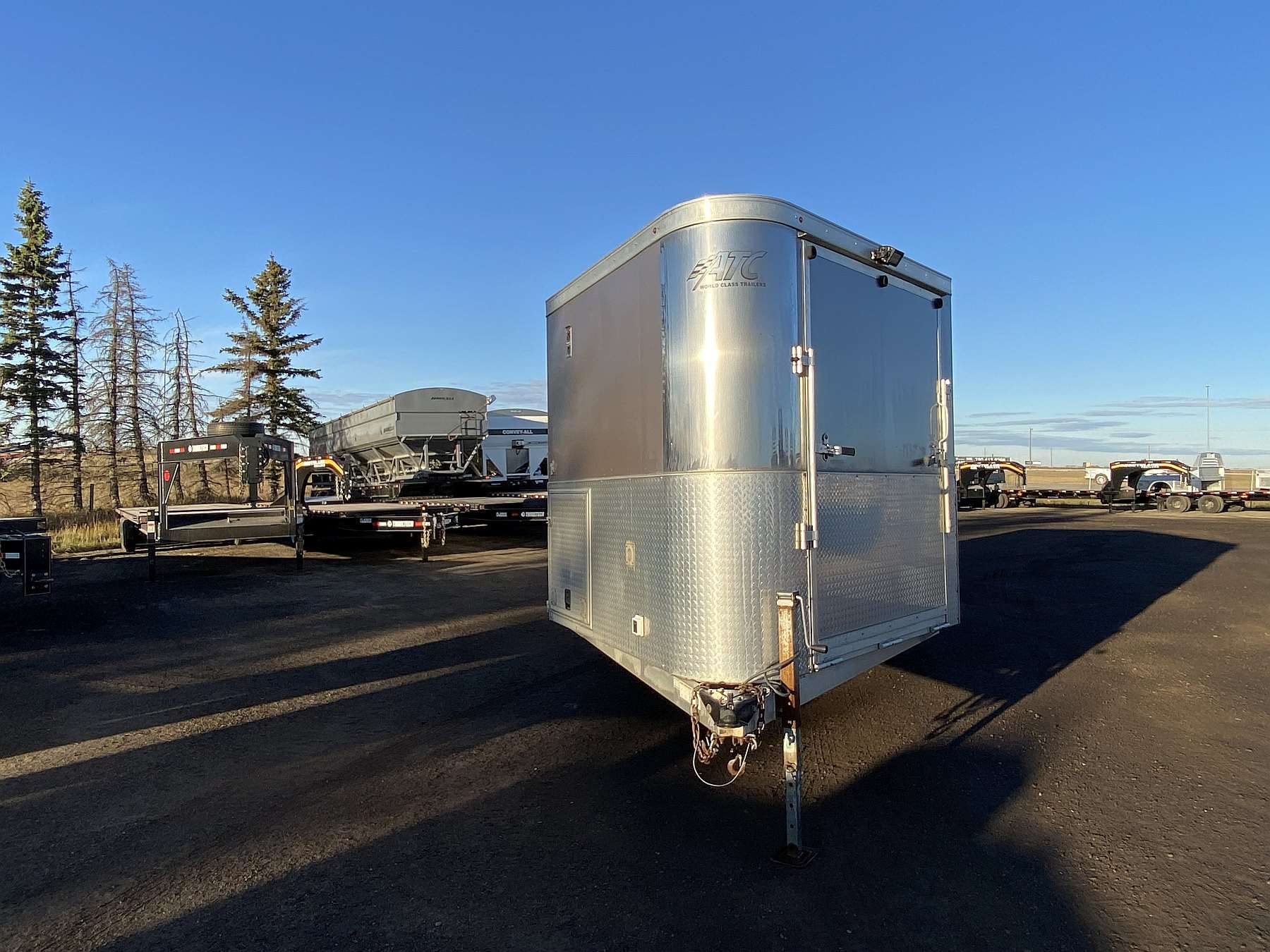 Used 2014 ATC 8.5'x16' Aluminum Enclosed Sled Trailer