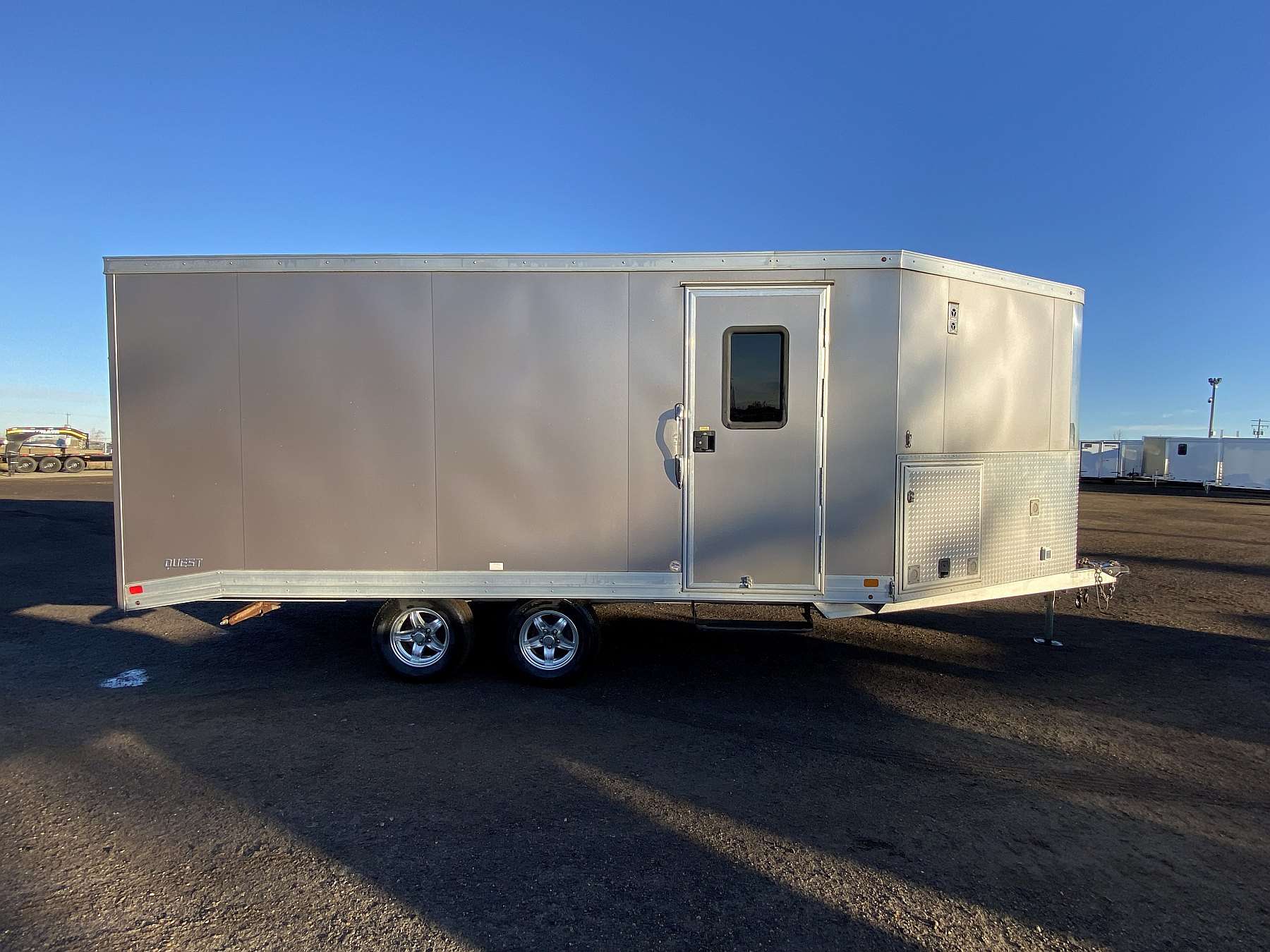 Used 2014 ATC 8.5'x16' Aluminum Enclosed Sled Trailer
