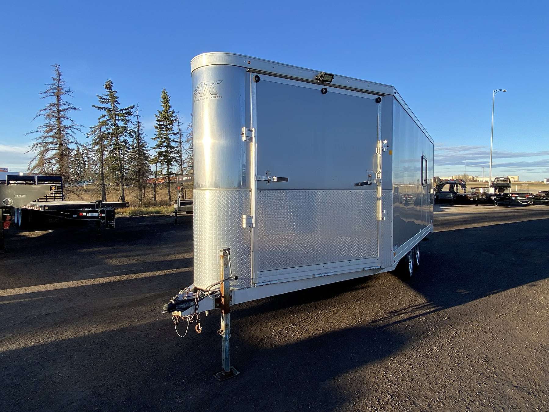 Used 2014 ATC 8.5'x16' Aluminum Enclosed Sled Trailer