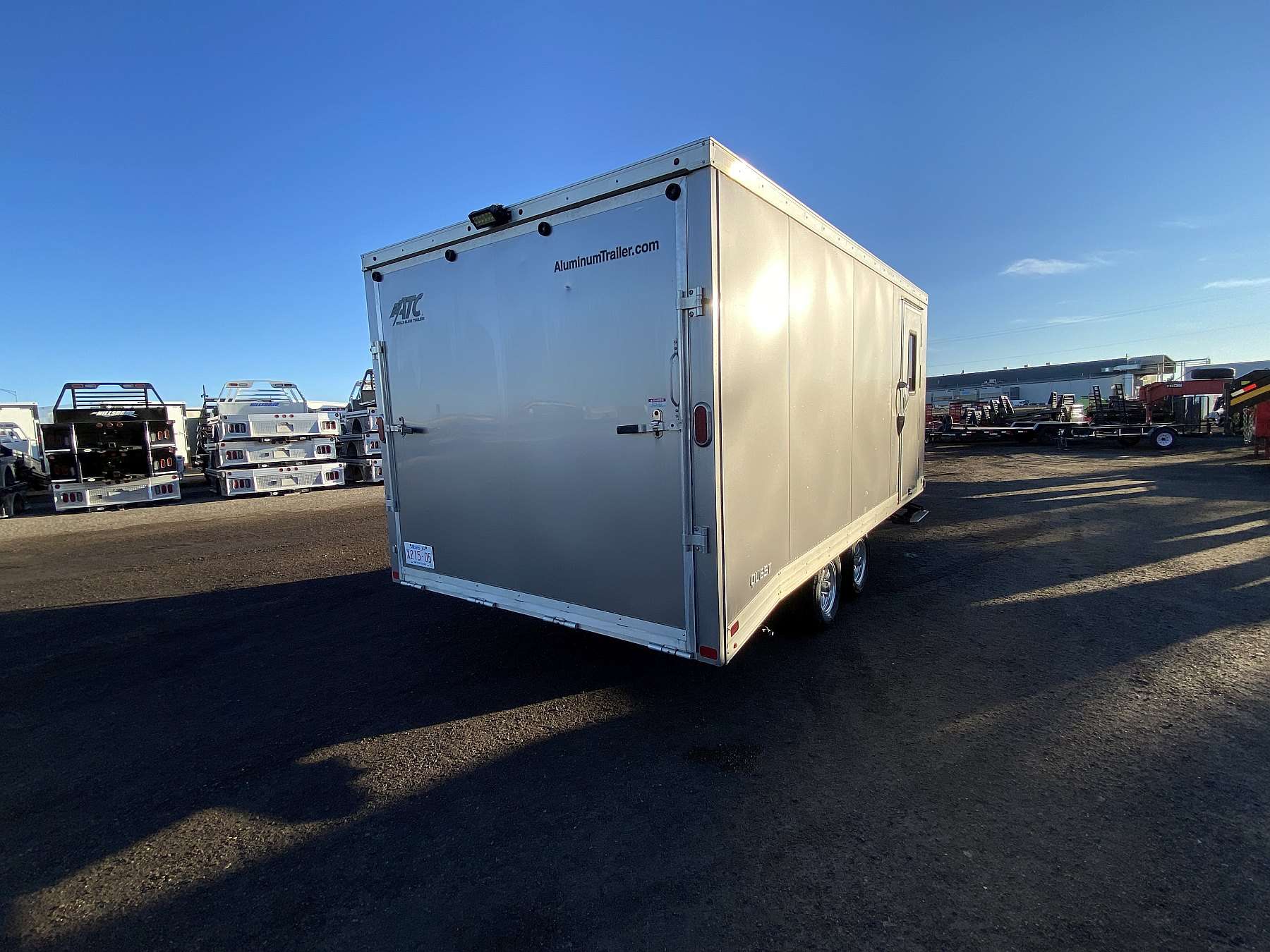 Used 2014 ATC 8.5'x16' Aluminum Enclosed Sled Trailer