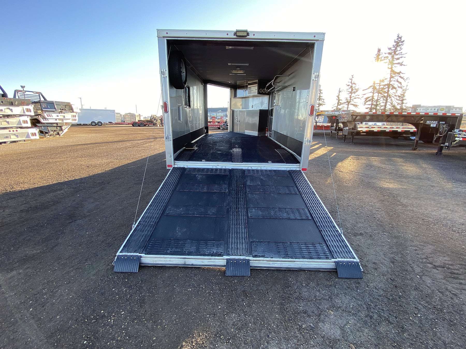 Used 2014 ATC 8.5'x16' Aluminum Enclosed Sled Trailer