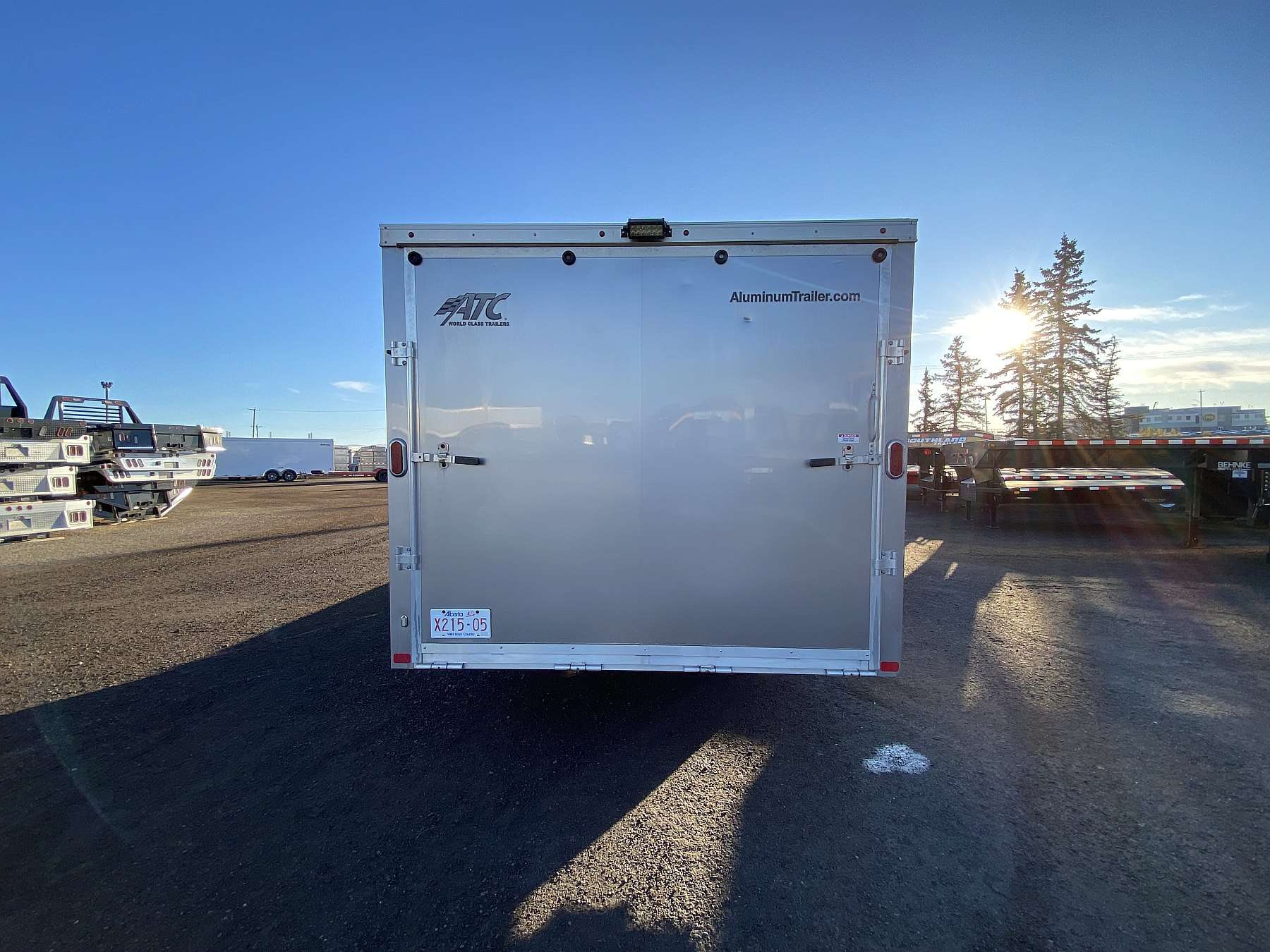 Used 2014 ATC 8.5'x16' Aluminum Enclosed Sled Trailer