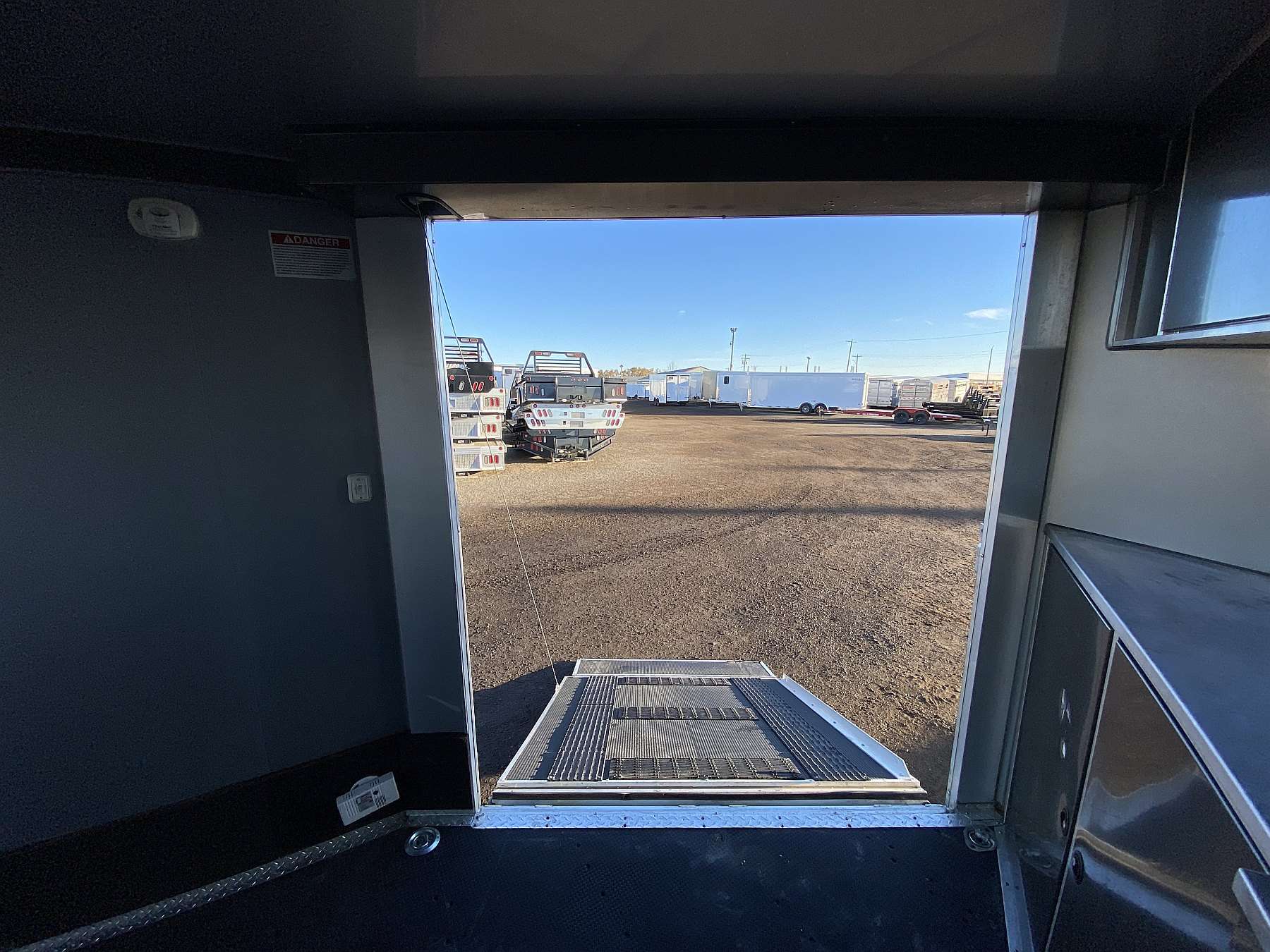 Used 2014 ATC 8.5'x16' Aluminum Enclosed Sled Trailer