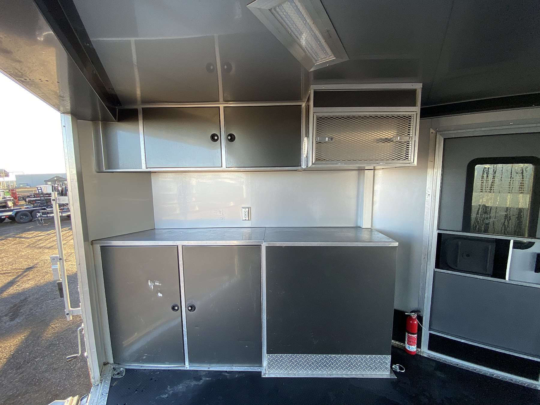 Used 2014 ATC 8.5'x16' Aluminum Enclosed Sled Trailer