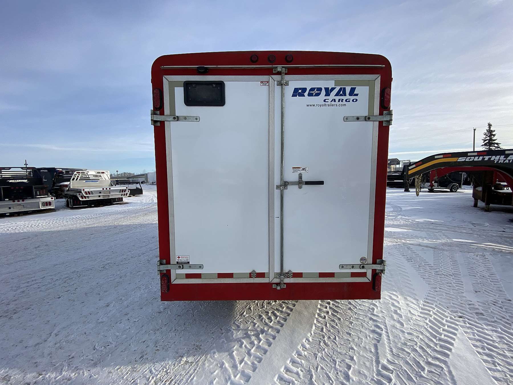 Used 2016 Royal 7'x16' Enclosed Flat Front Cargo Trailer