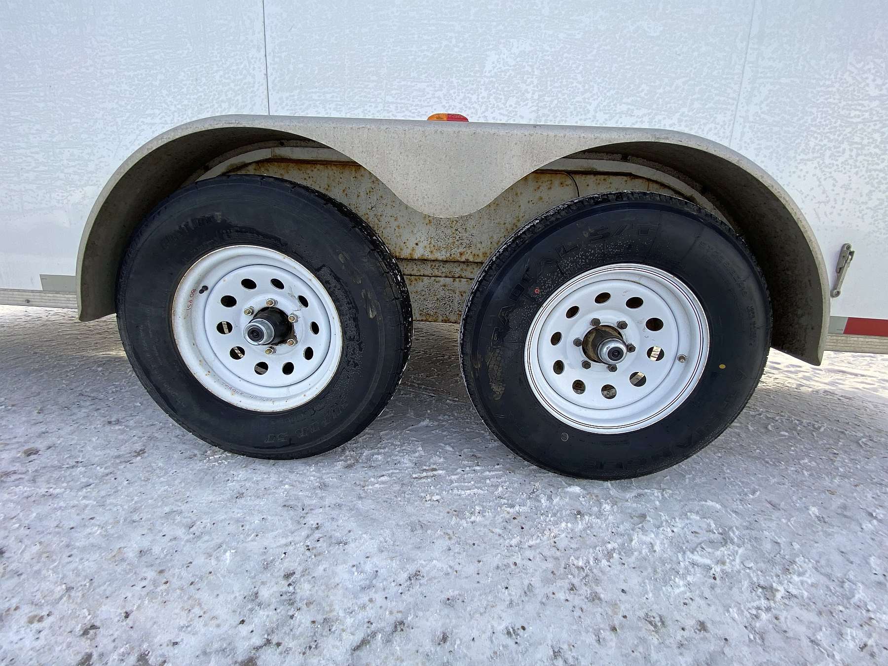 Used 2016 Royal 7'x16' Enclosed Flat Front Cargo Trailer