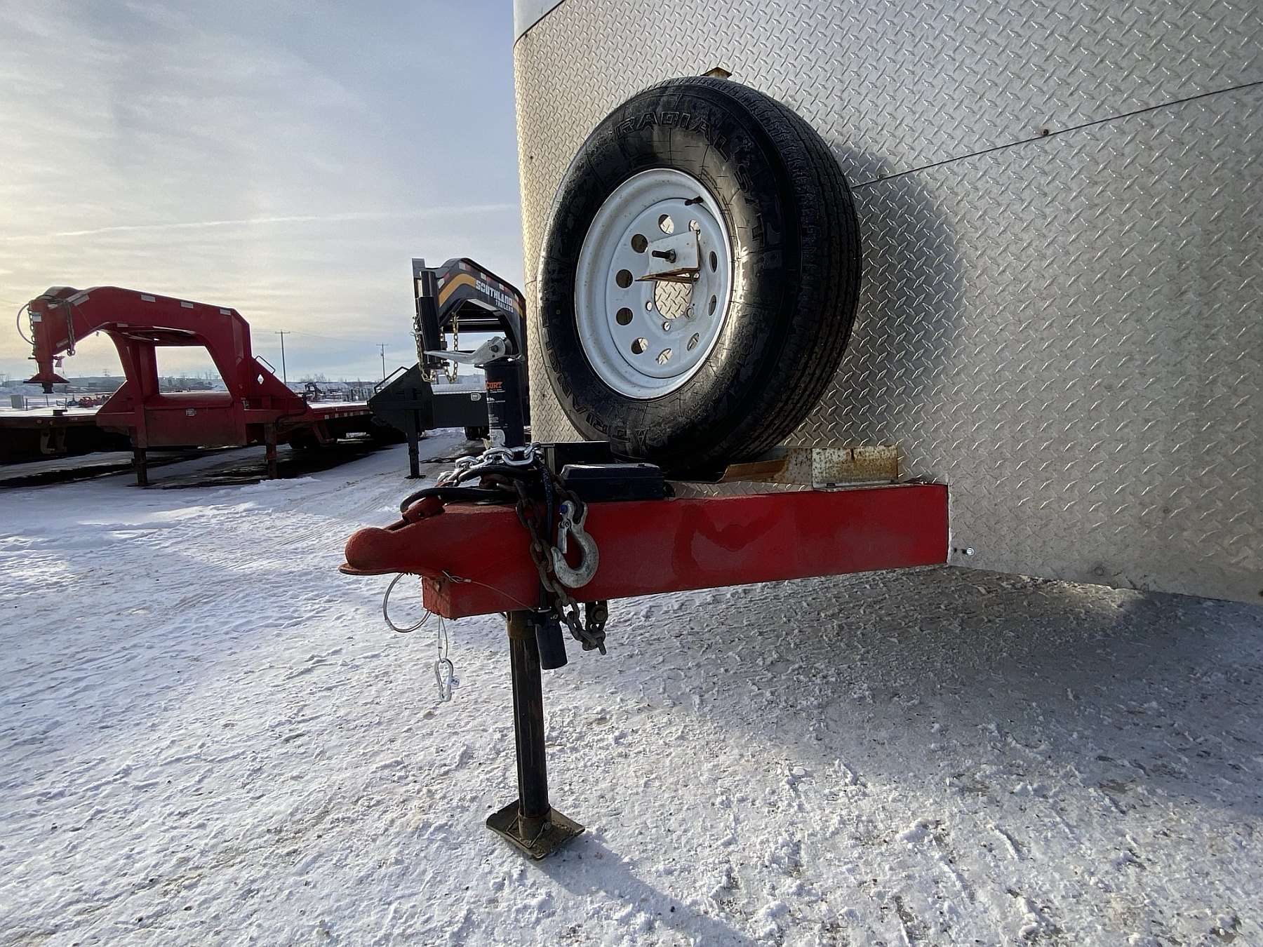 Used 2016 Royal 7'x16' Enclosed Flat Front Cargo Trailer