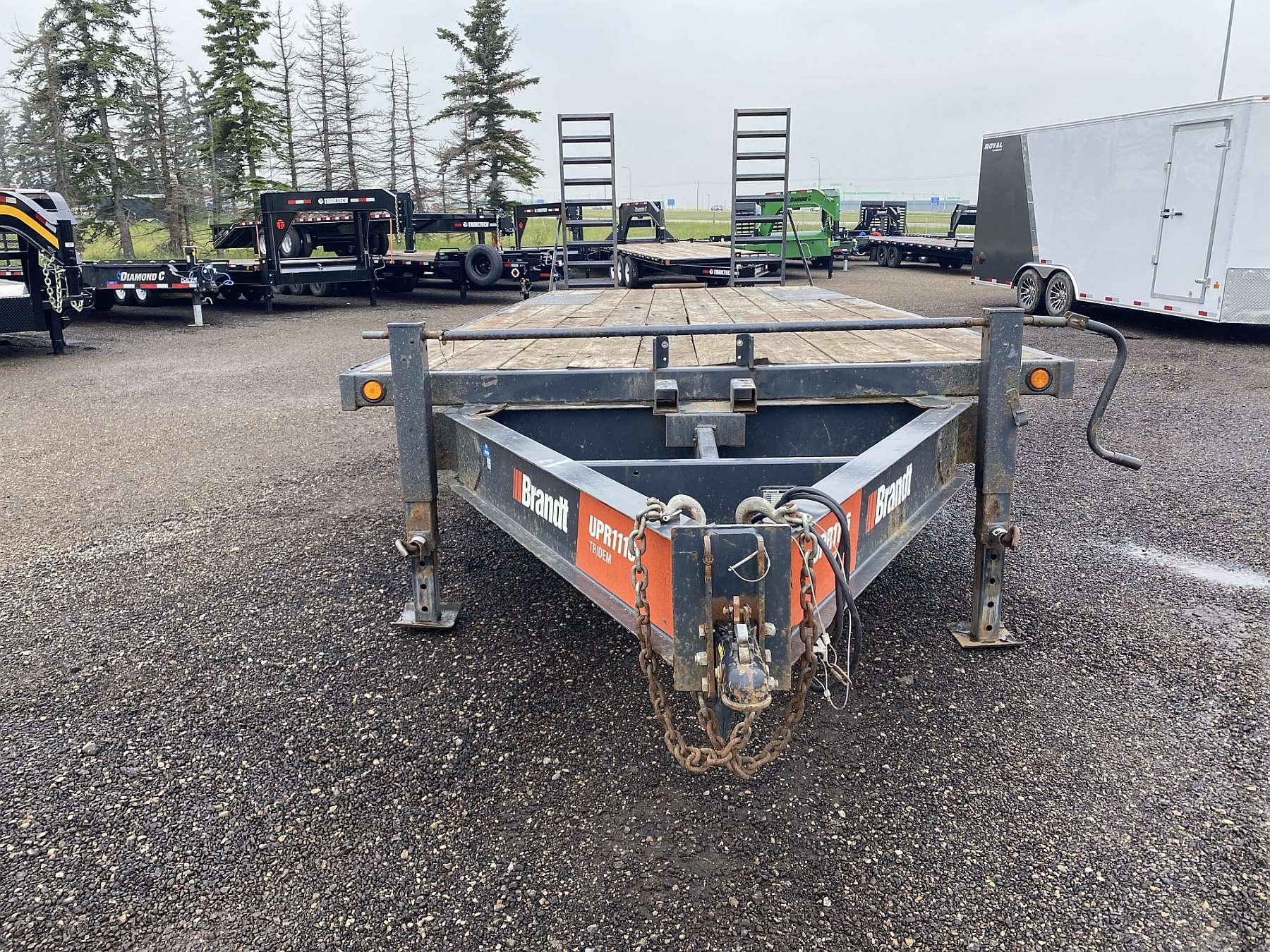 Used 2018 Brandt 24' Tri-Axle Highboy Equipment Trailer