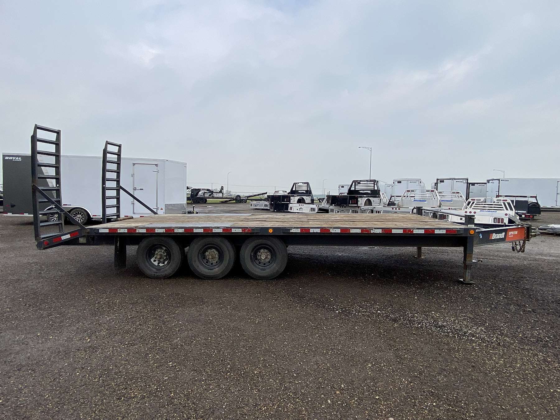 Used 2018 Brandt 24' Tri-Axle Highboy Equipment Trailer