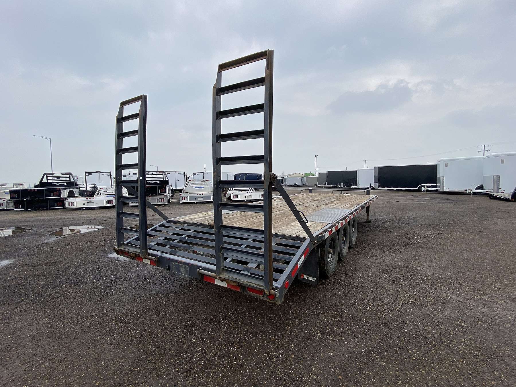 Used 2018 Brandt 24' Tri-Axle Highboy Equipment Trailer