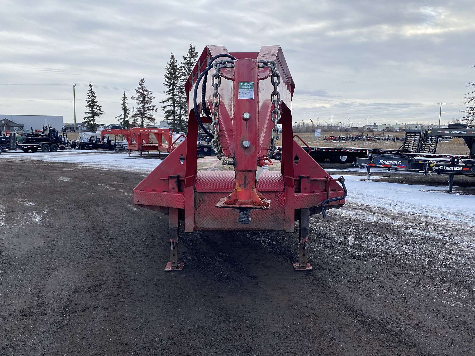 Used 2019 Diamond C 30' + 5' Gooseneck Trailer