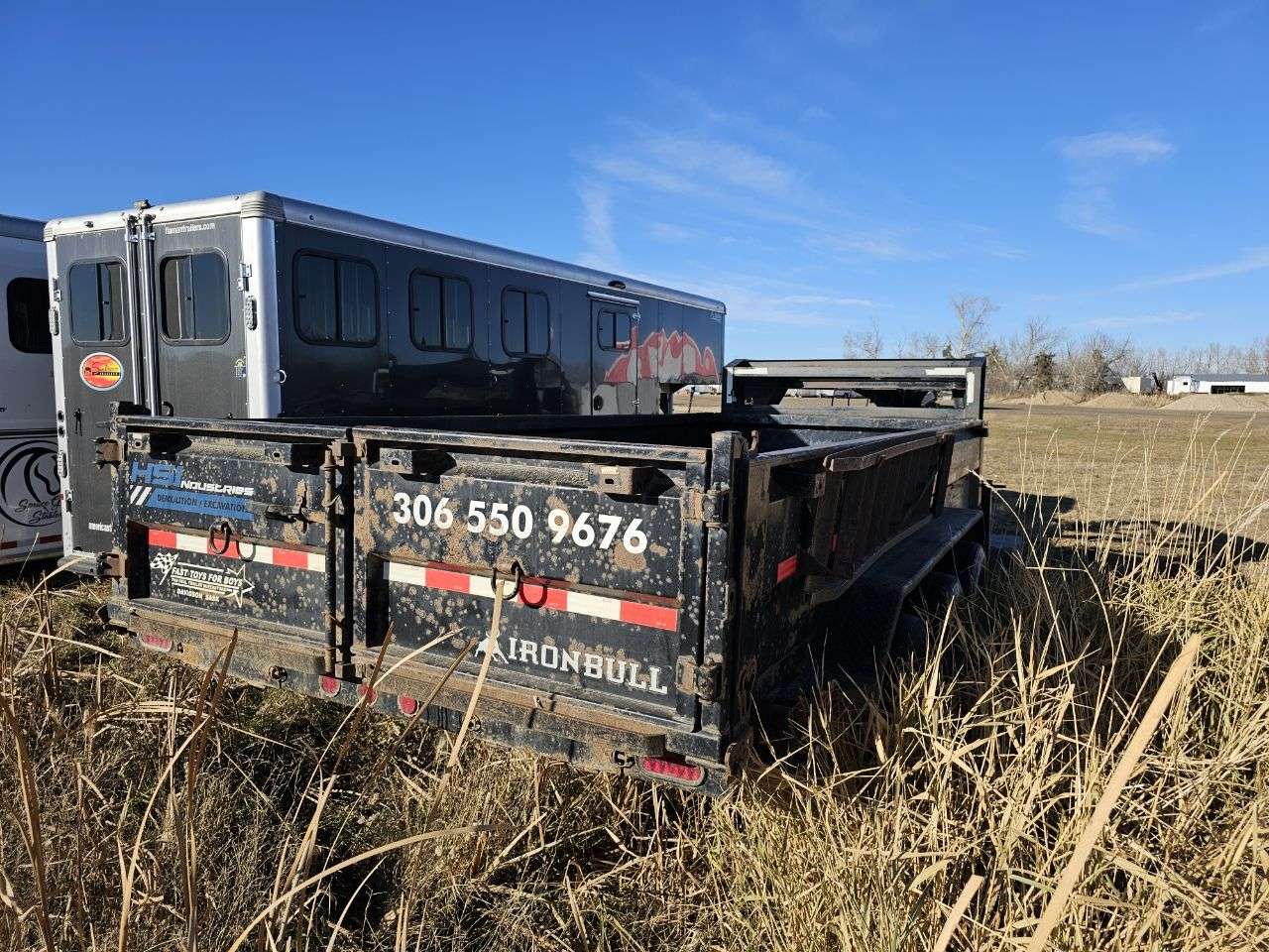 Used 2019 Iron Bull 16' Gooseneck Dump