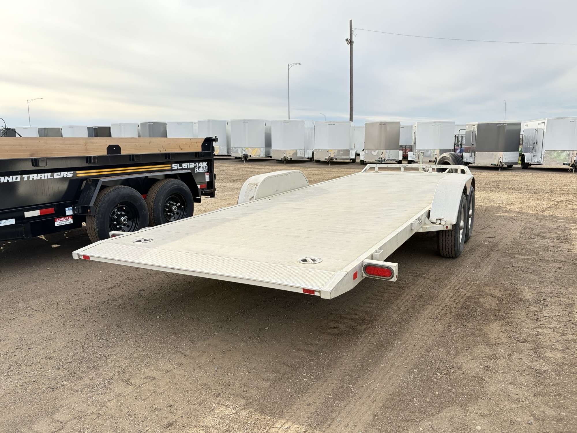Used 2020 Aluma Tandem Axle Tilt Deck Trailer