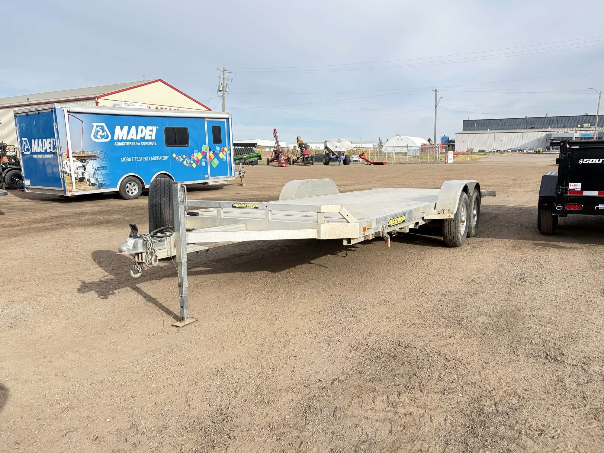 Used 2020 Aluma Tandem Axle Tilt Deck Trailer