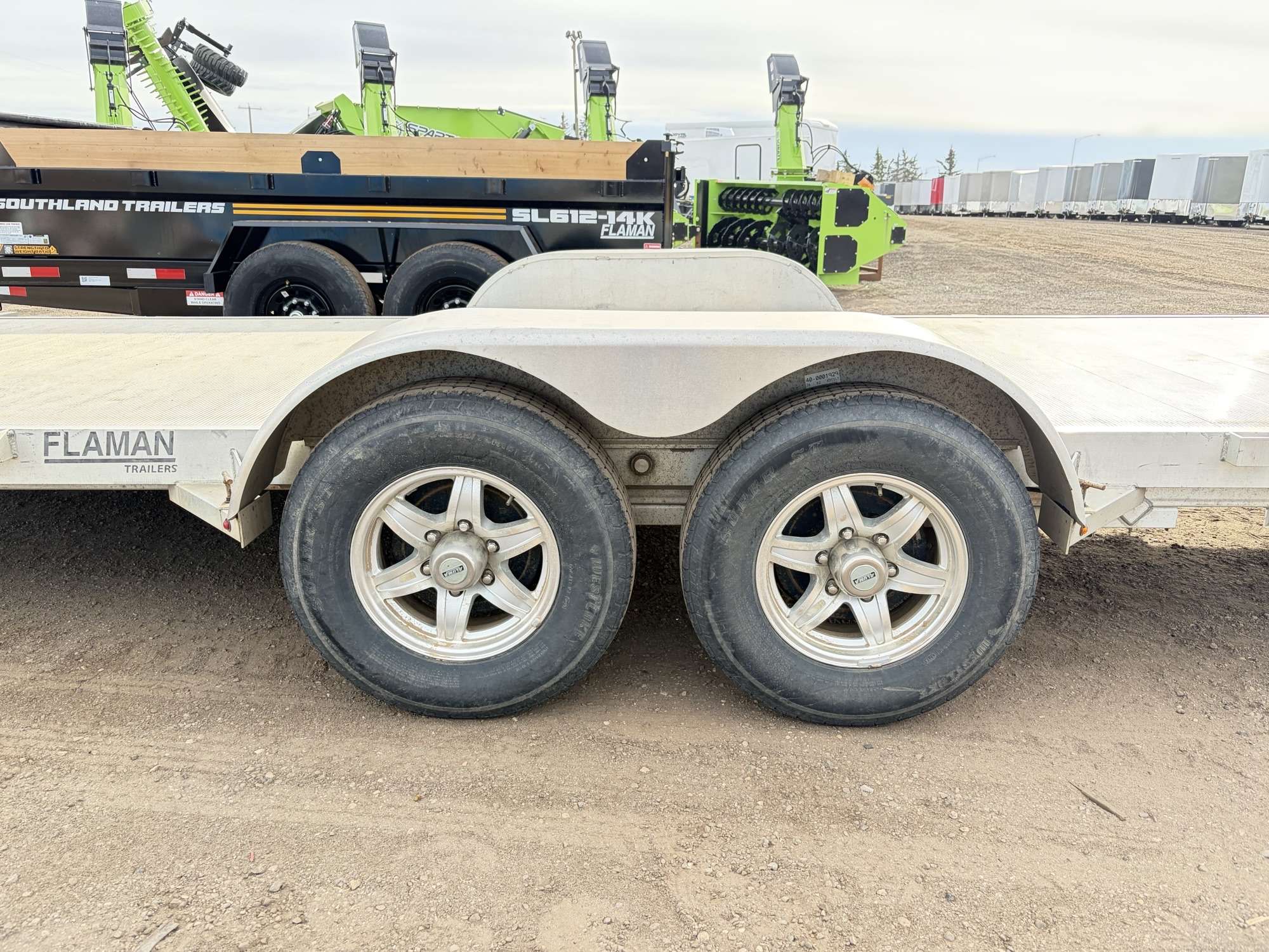 Used 2020 Aluma Tandem Axle Tilt Deck Trailer