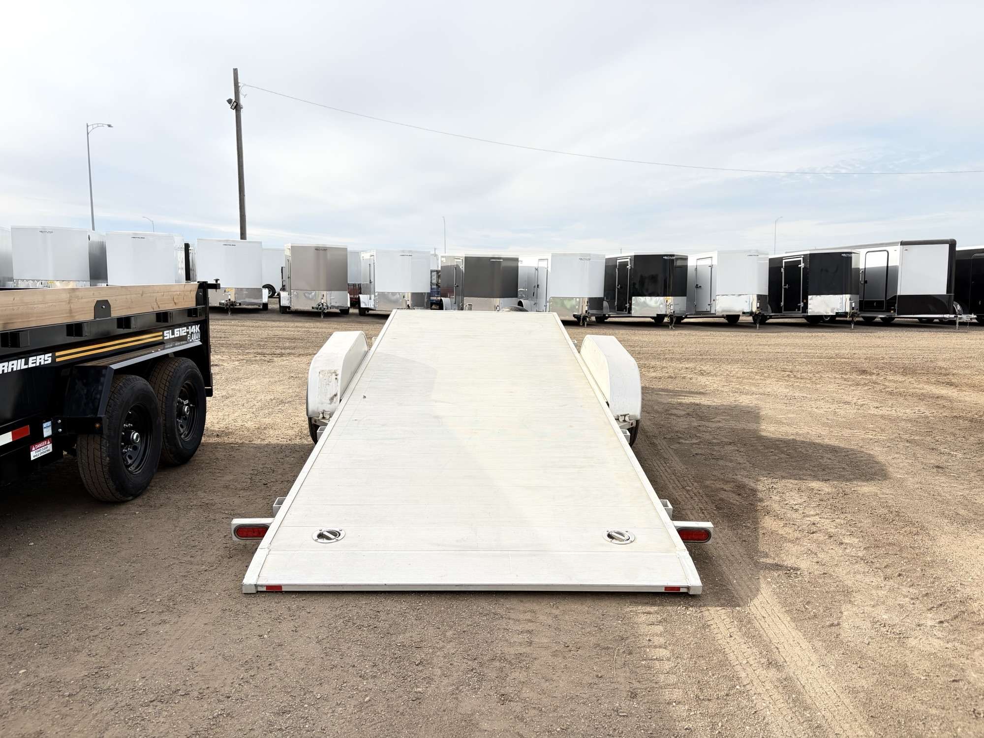 Used 2020 Aluma Tandem Axle Tilt Deck Trailer