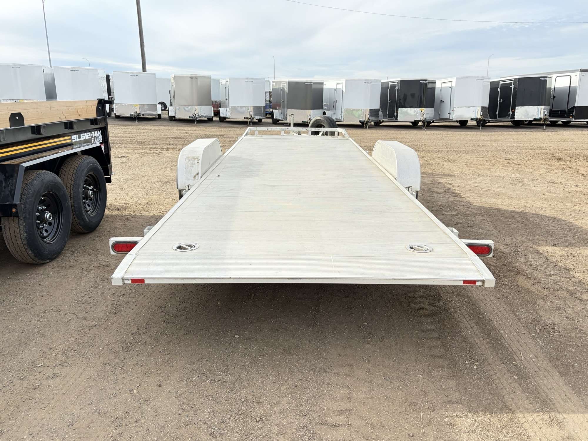 Used 2020 Aluma Tandem Axle Tilt Deck Trailer