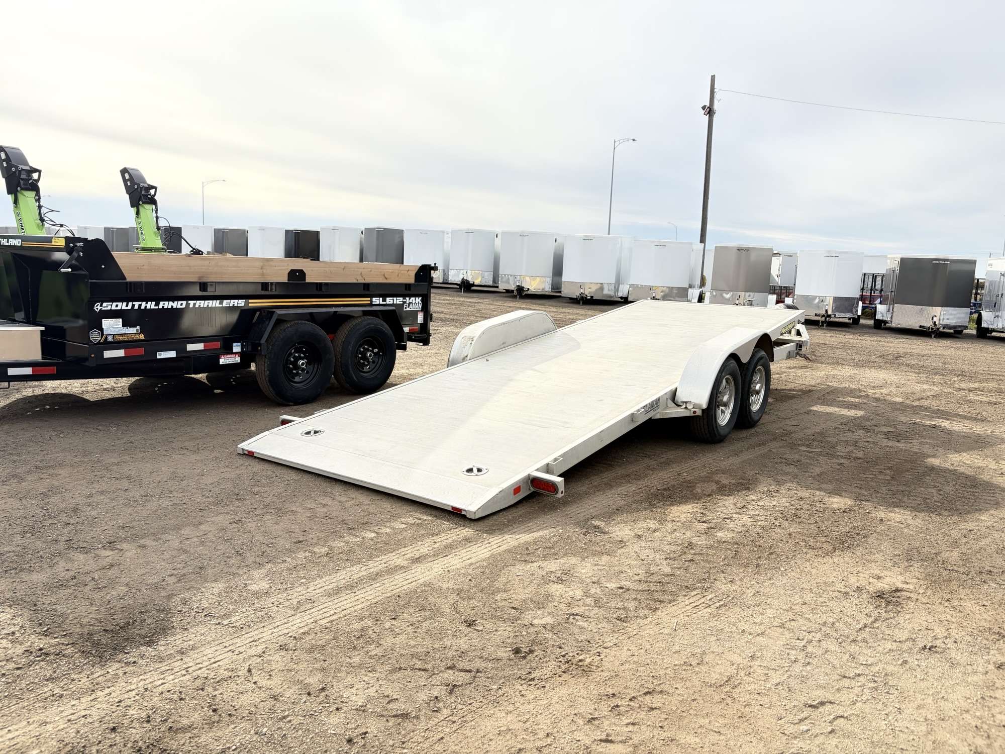 Used 2020 Aluma Tandem Axle Tilt Deck Trailer