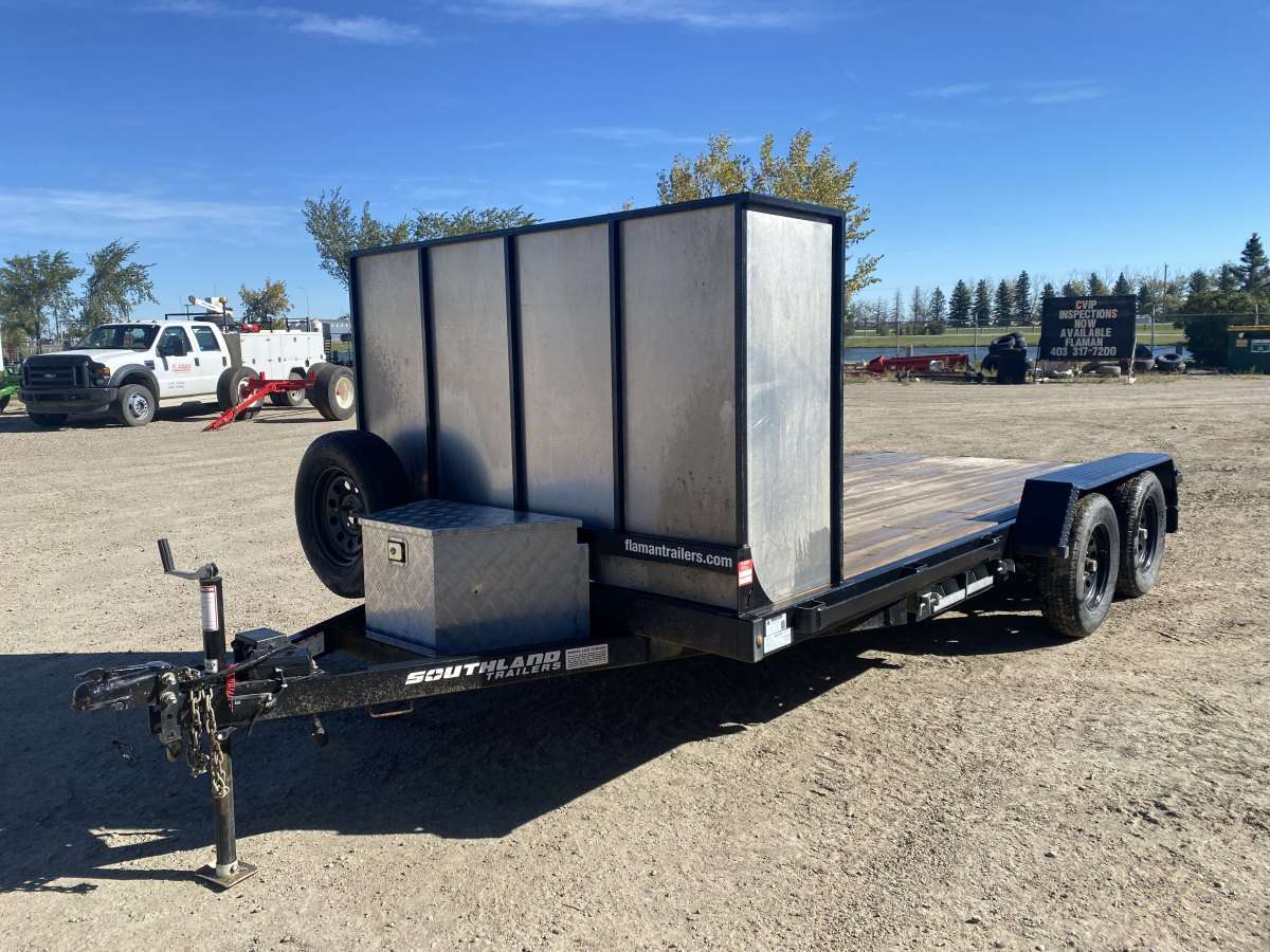 Used 2020 Southland 16' Flat Deck Trailer