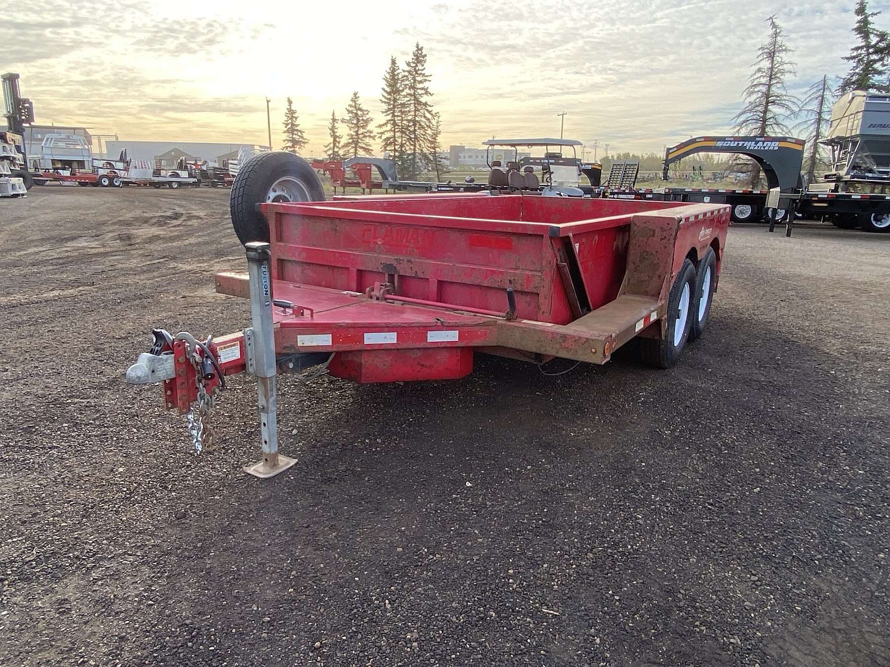 Used 2021 Air-Tow 14' Ground Level Loading Trailer