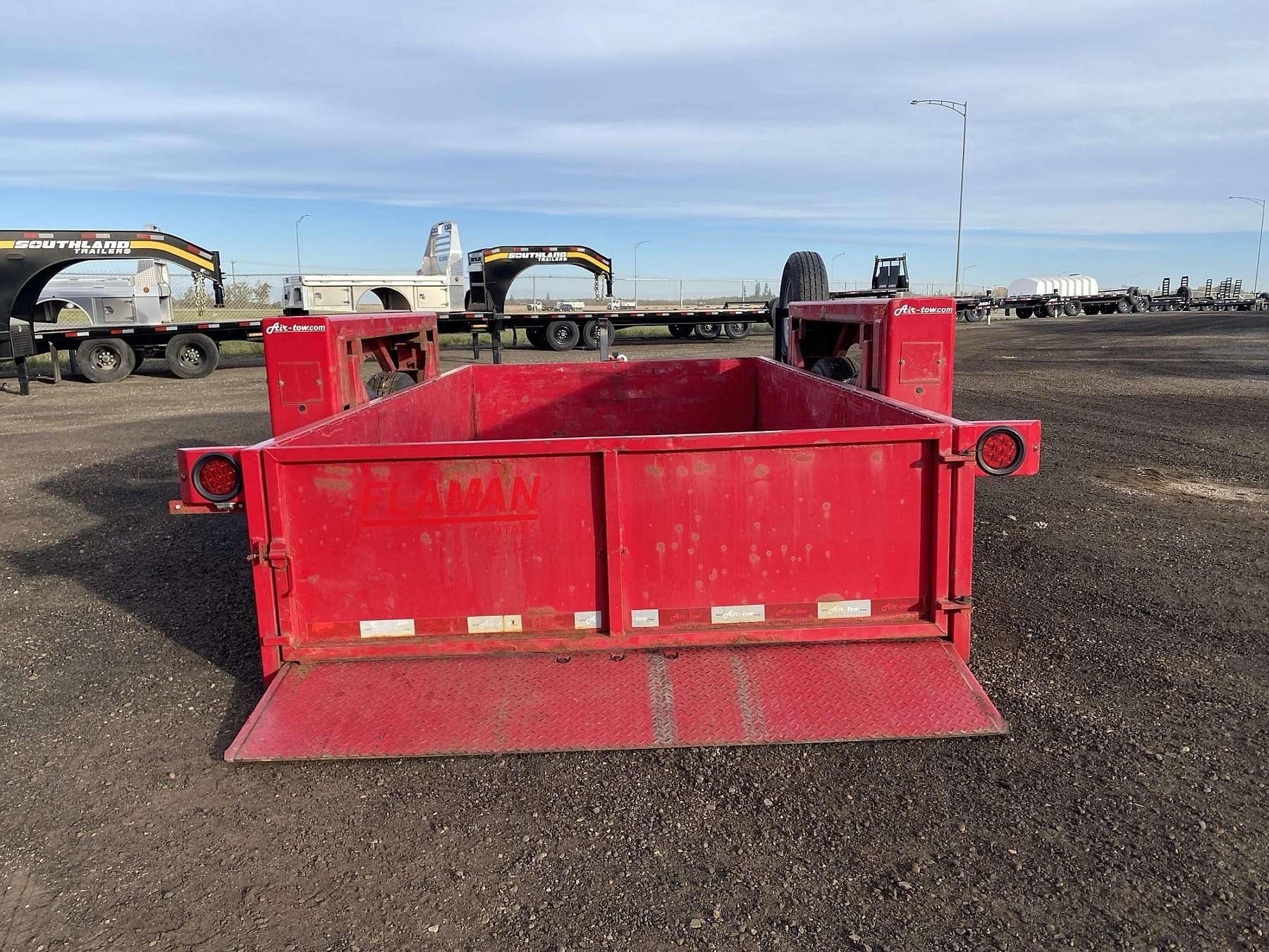 Used 2021 Air-Tow 14' Ground Level Loading Trailer