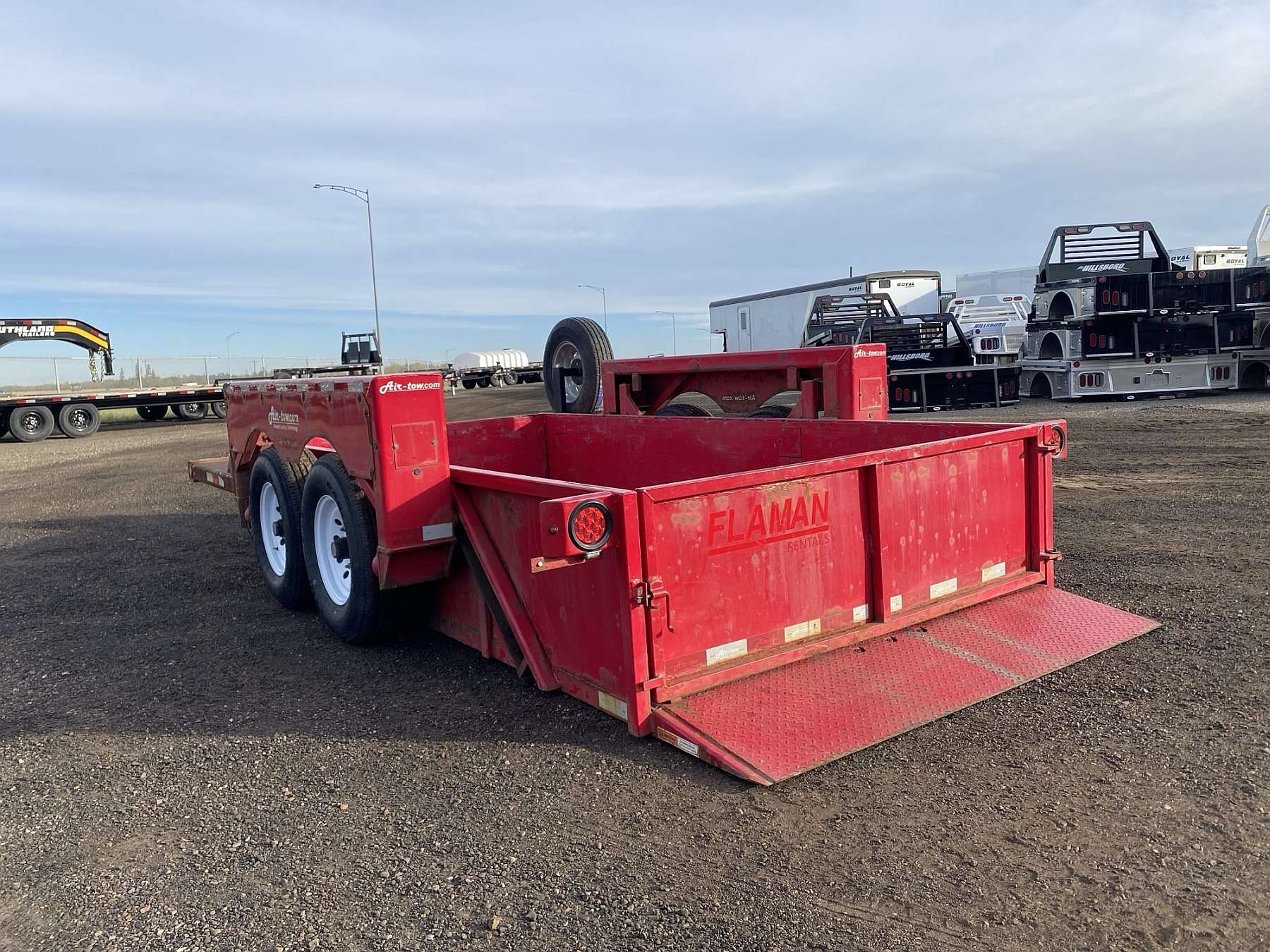 Used 2021 Air-Tow 14' Ground Level Loading Trailer
