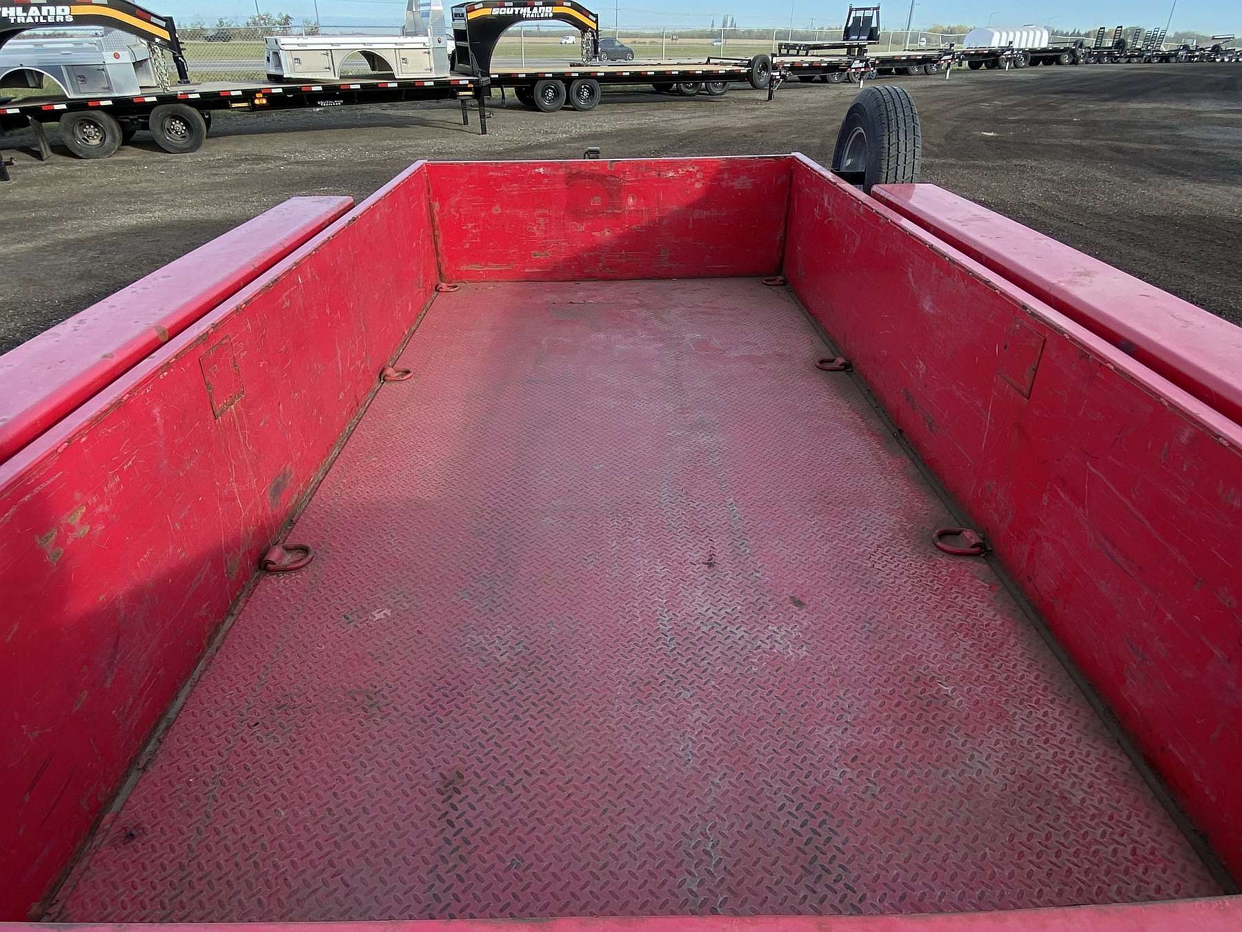 Used 2021 Air-Tow 14' Ground Level Loading Trailer