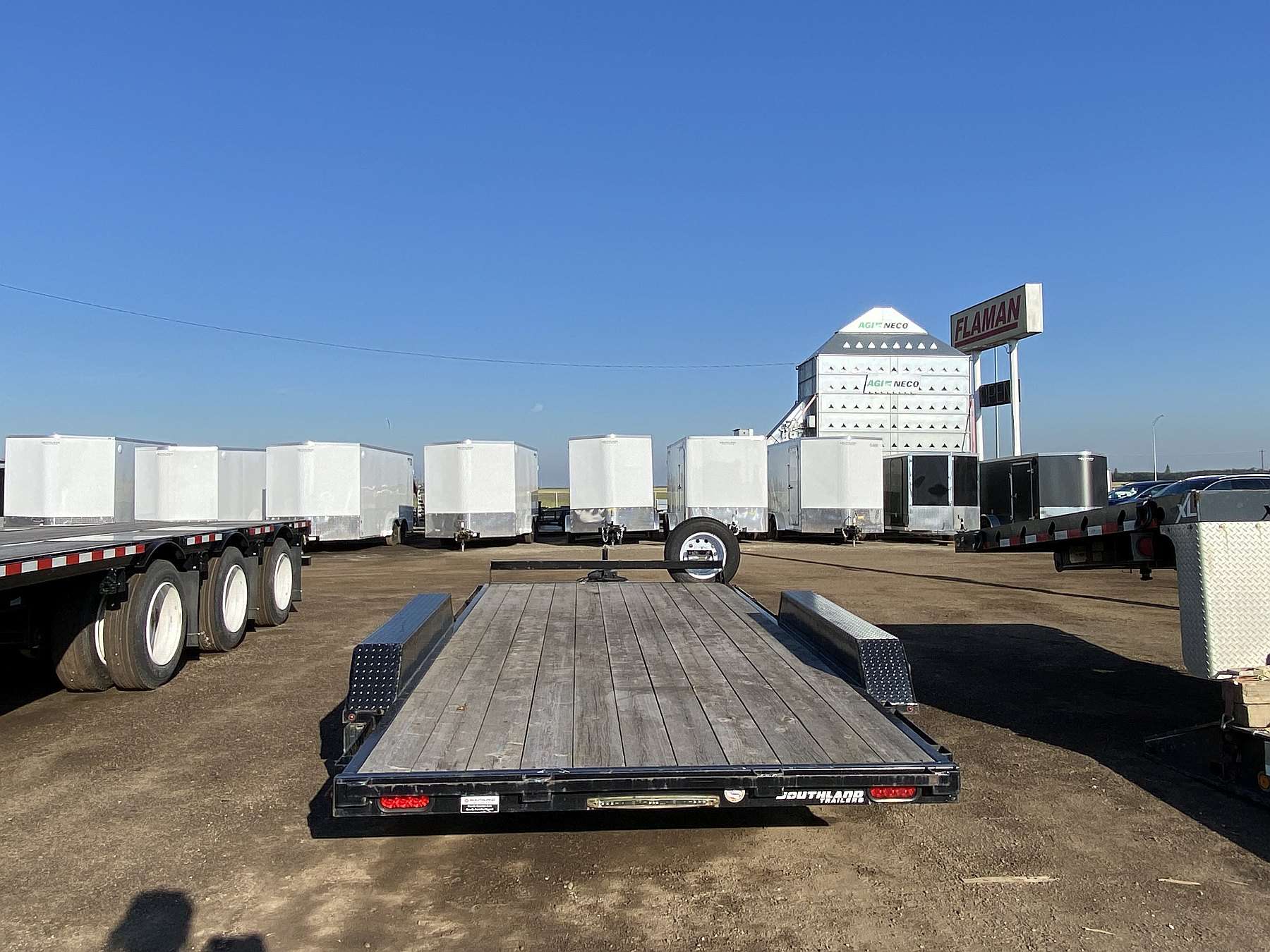 Used 2021 Southland 16' Lowboy Flat Deck Trailer