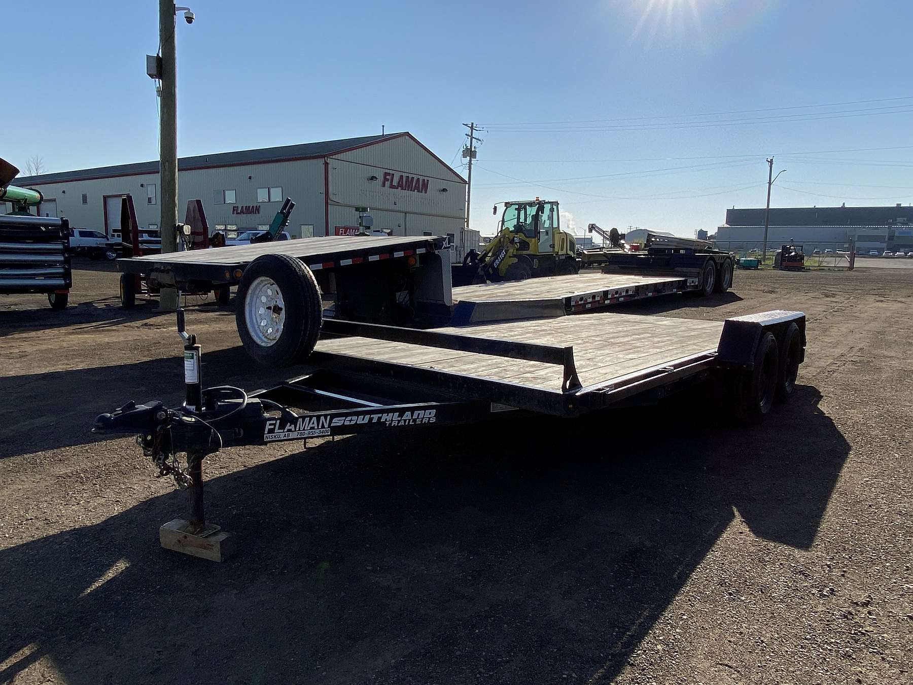Used 2021 Southland 16' Lowboy Flat Deck Trailer