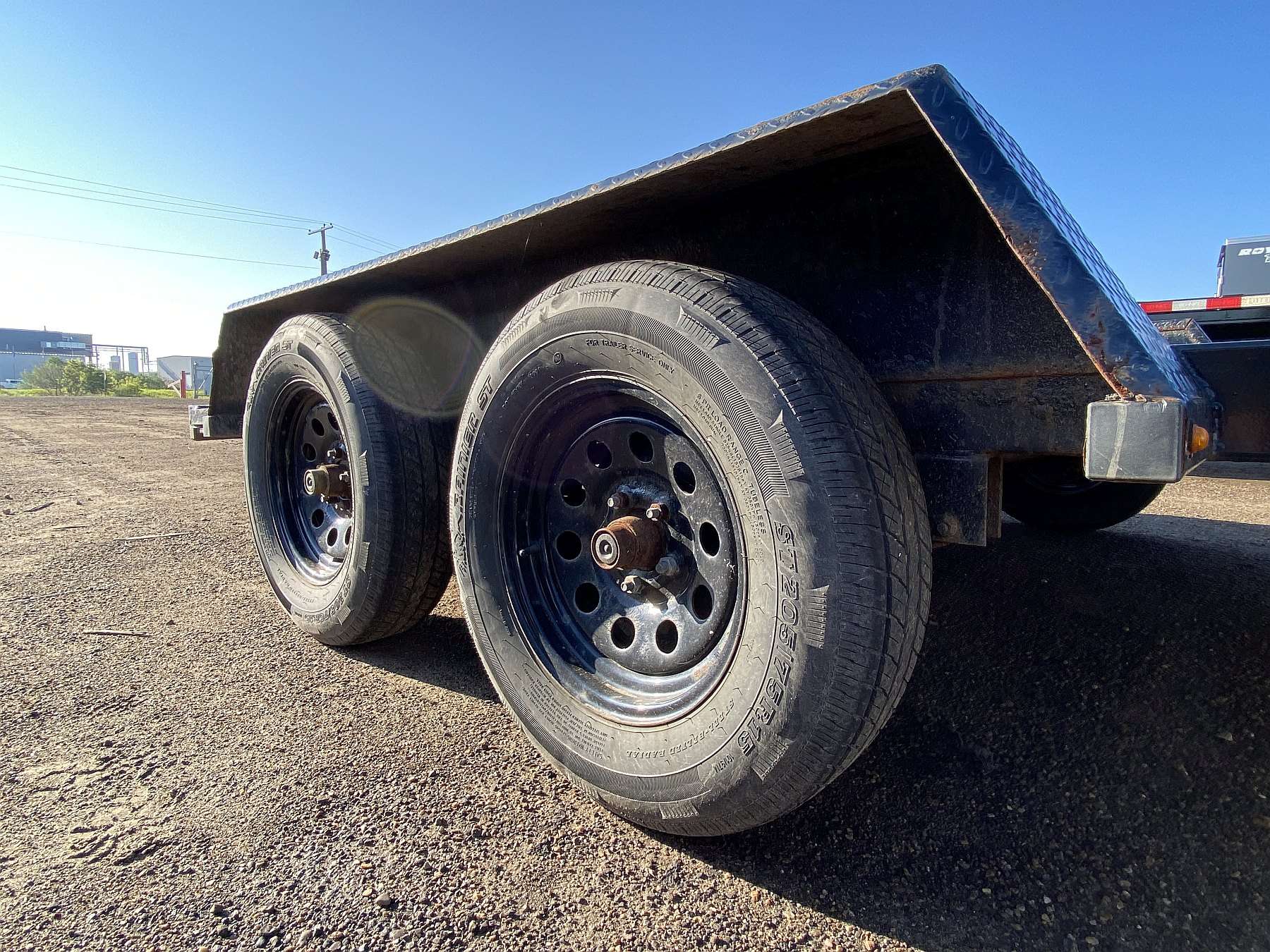 Used 2021 Southland 16' Lowboy Flat Deck Trailer