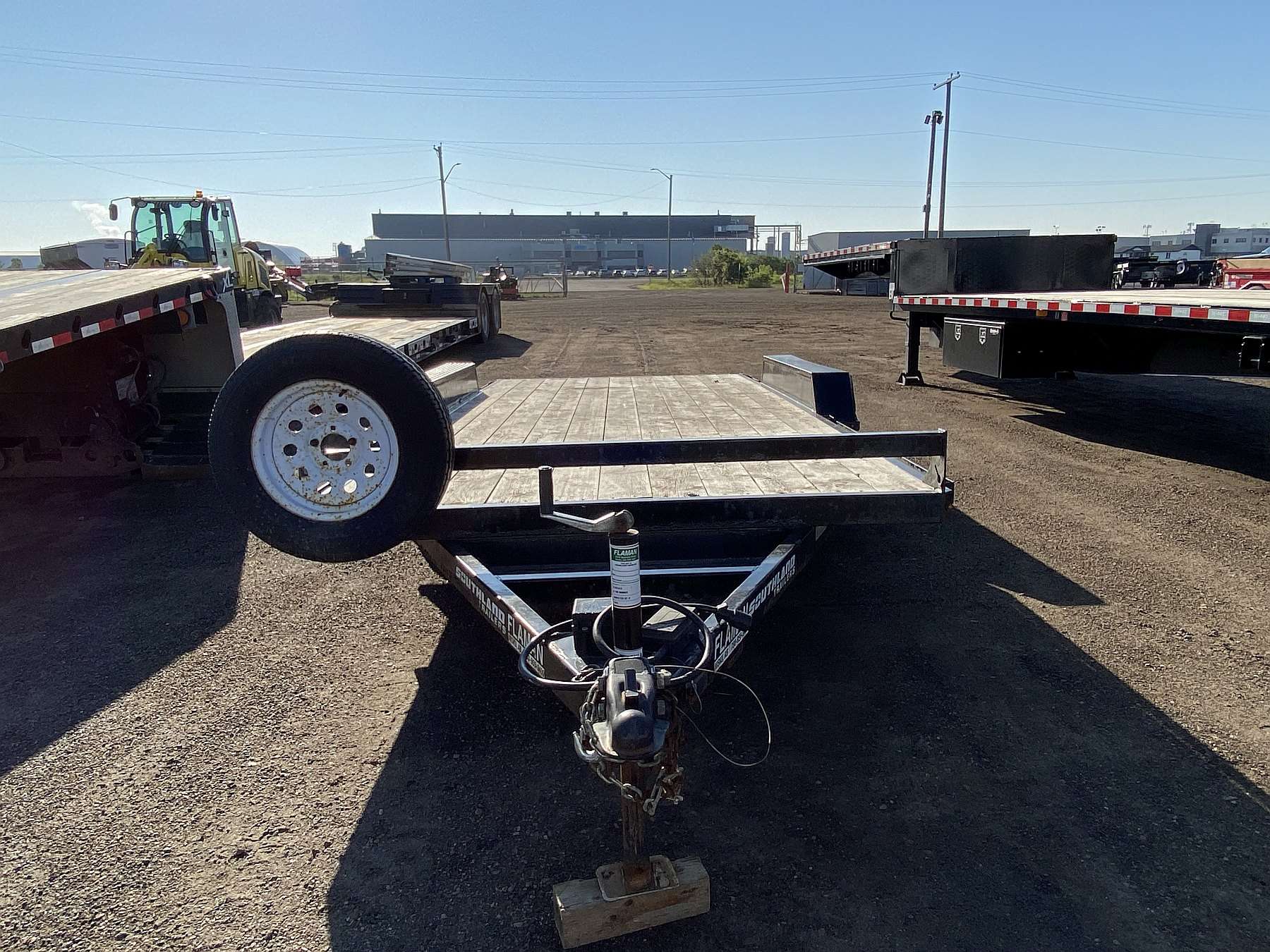 Used 2021 Southland 16' Lowboy Flat Deck Trailer