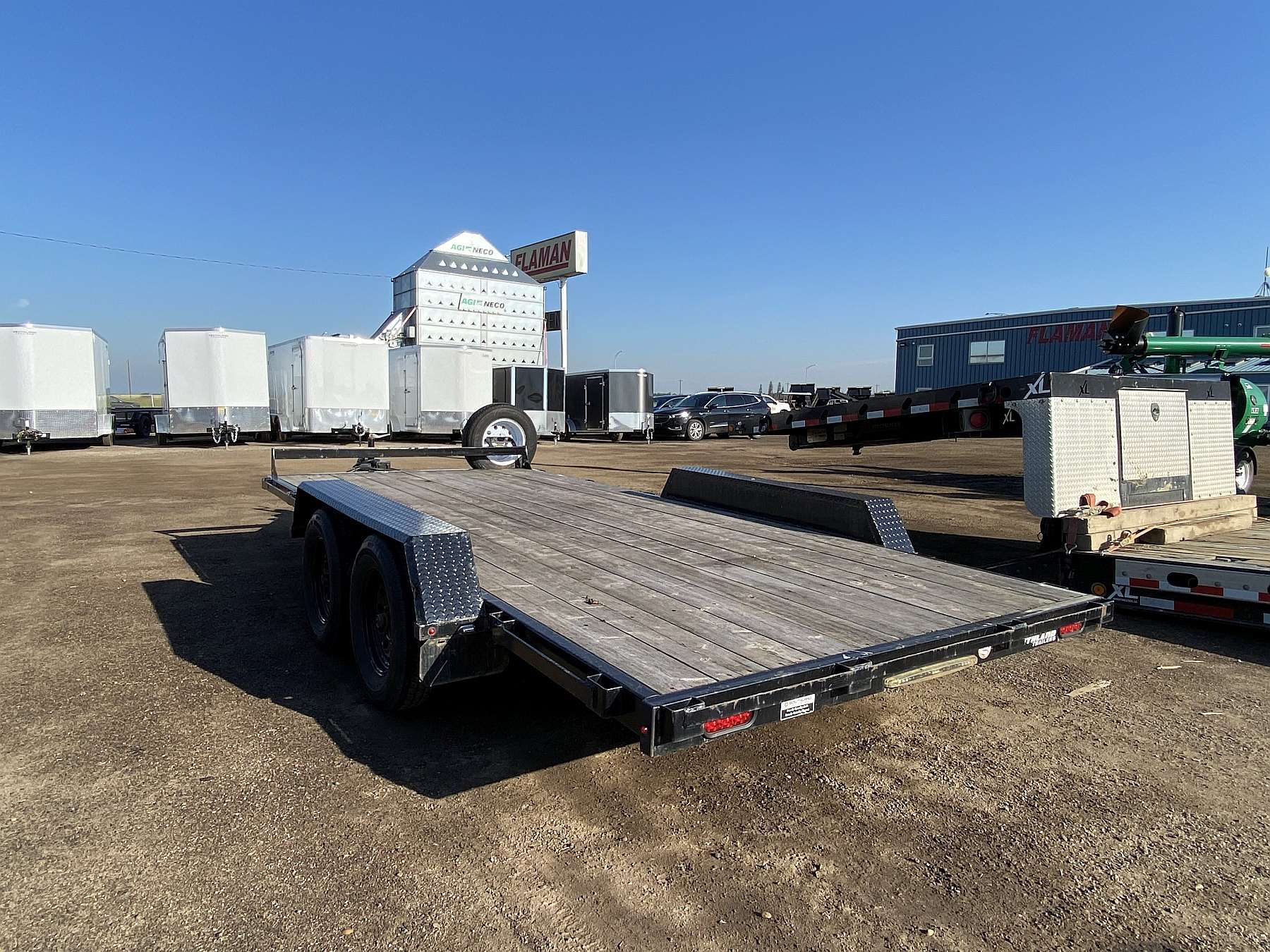 Used 2021 Southland 16' Lowboy Flat Deck Trailer