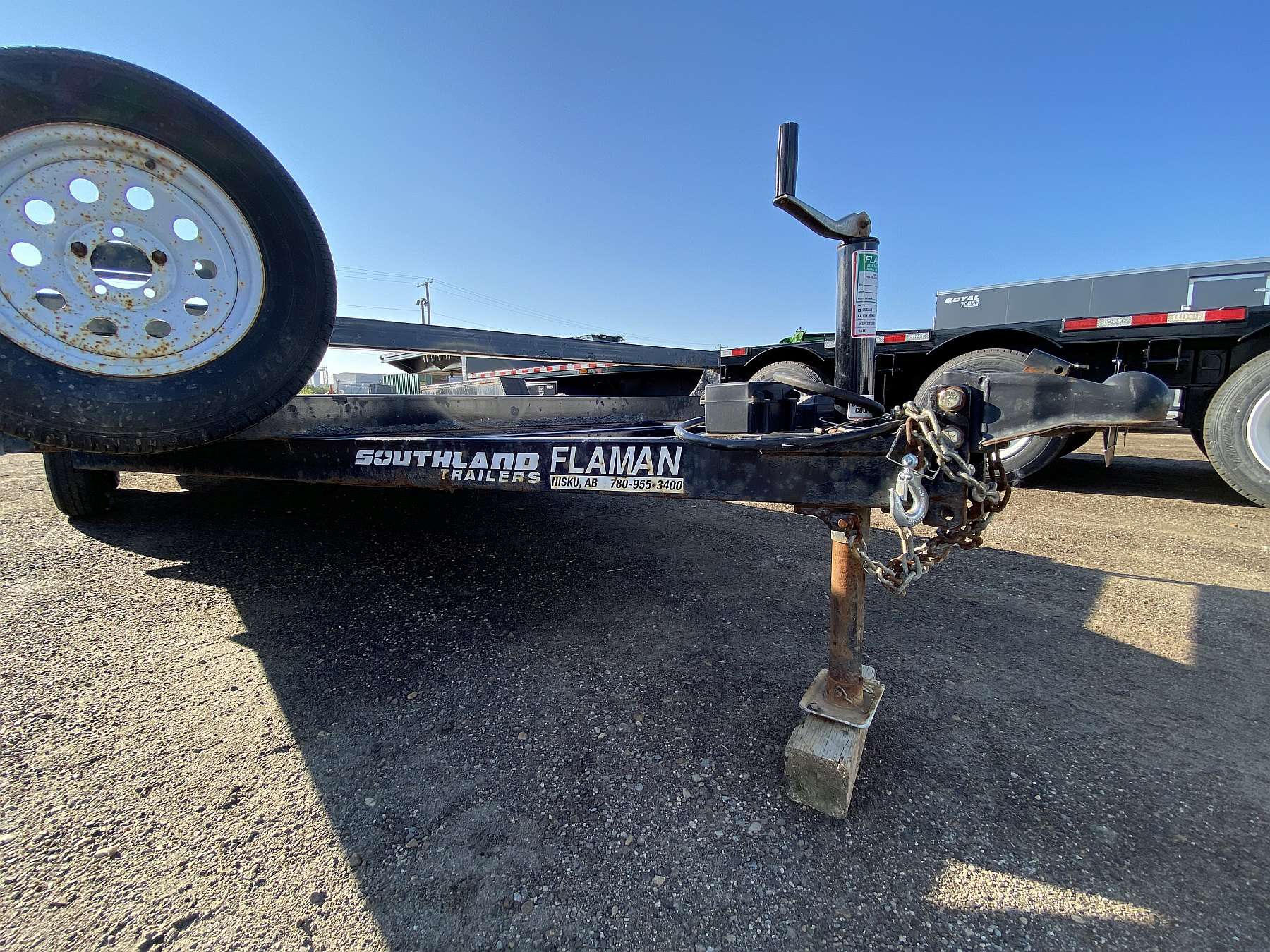 Used 2021 Southland 16' Lowboy Flat Deck Trailer