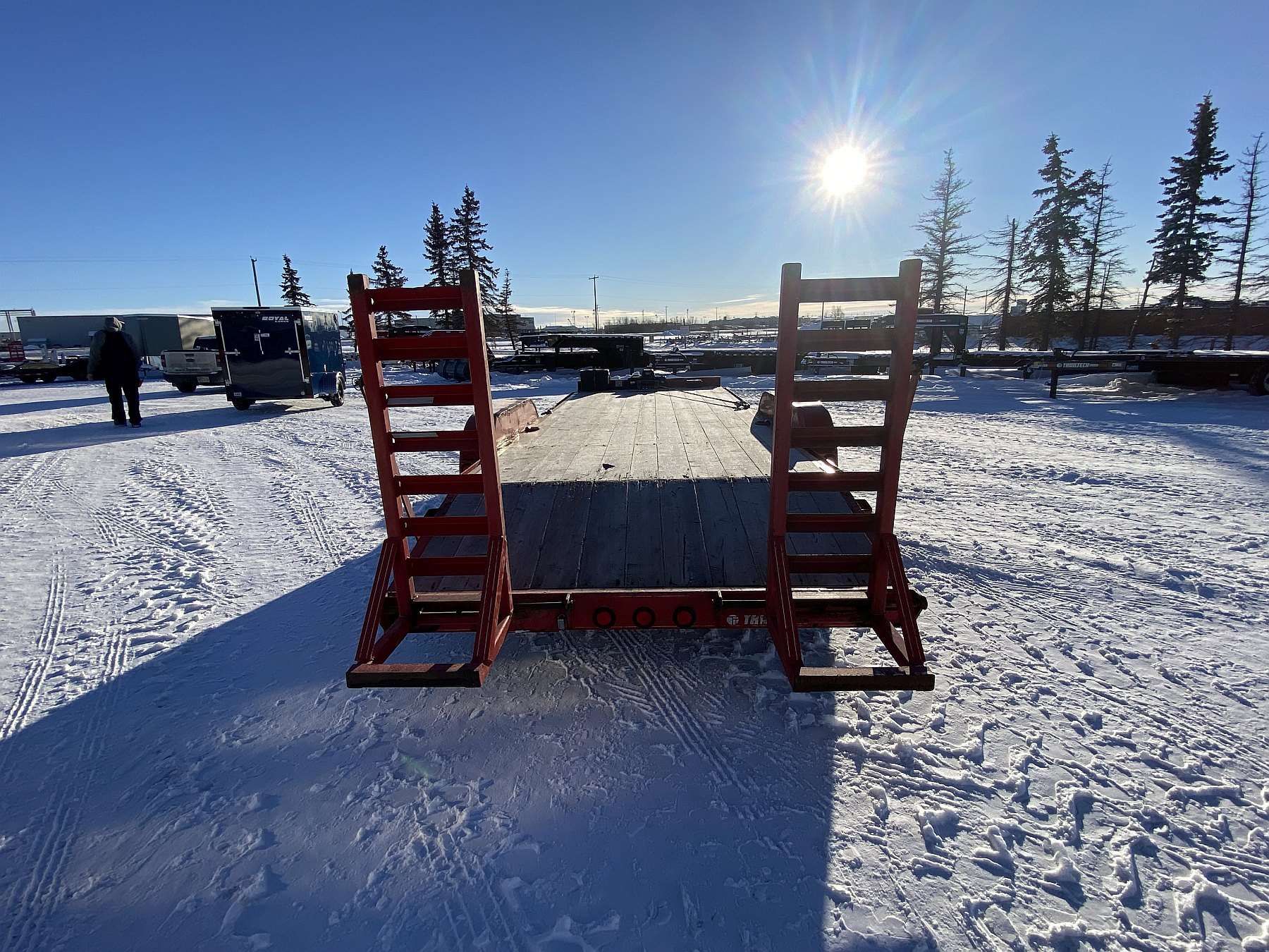 Used 2021 Trailtech 20' Flat Deck Trailer w/ Winch