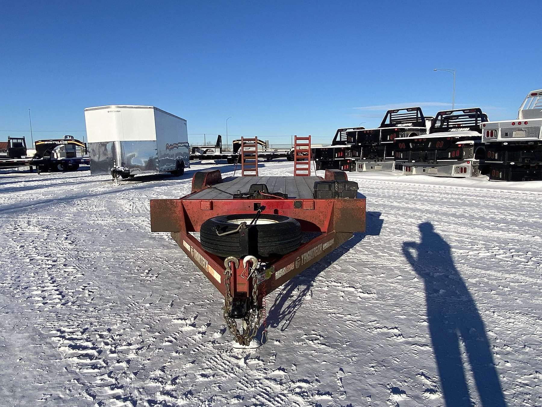 Used 2021 Trailtech 20' Flat Deck Trailer w/ Winch