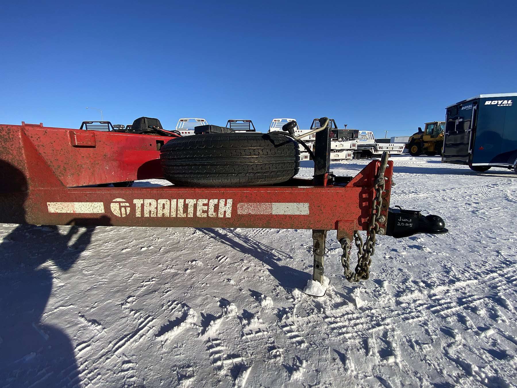Used 2021 Trailtech 20' Flat Deck Trailer w/ Winch