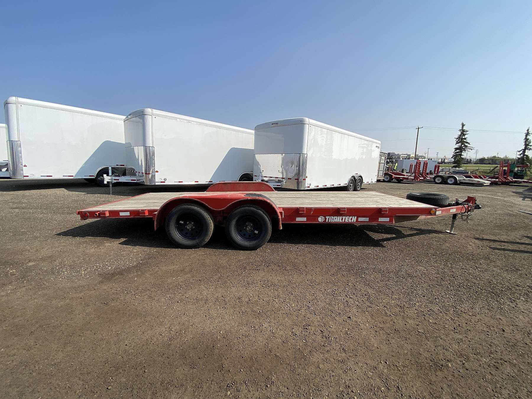 Used 2021 Trailtech CELR235 Flatdeck Trailer - 18'