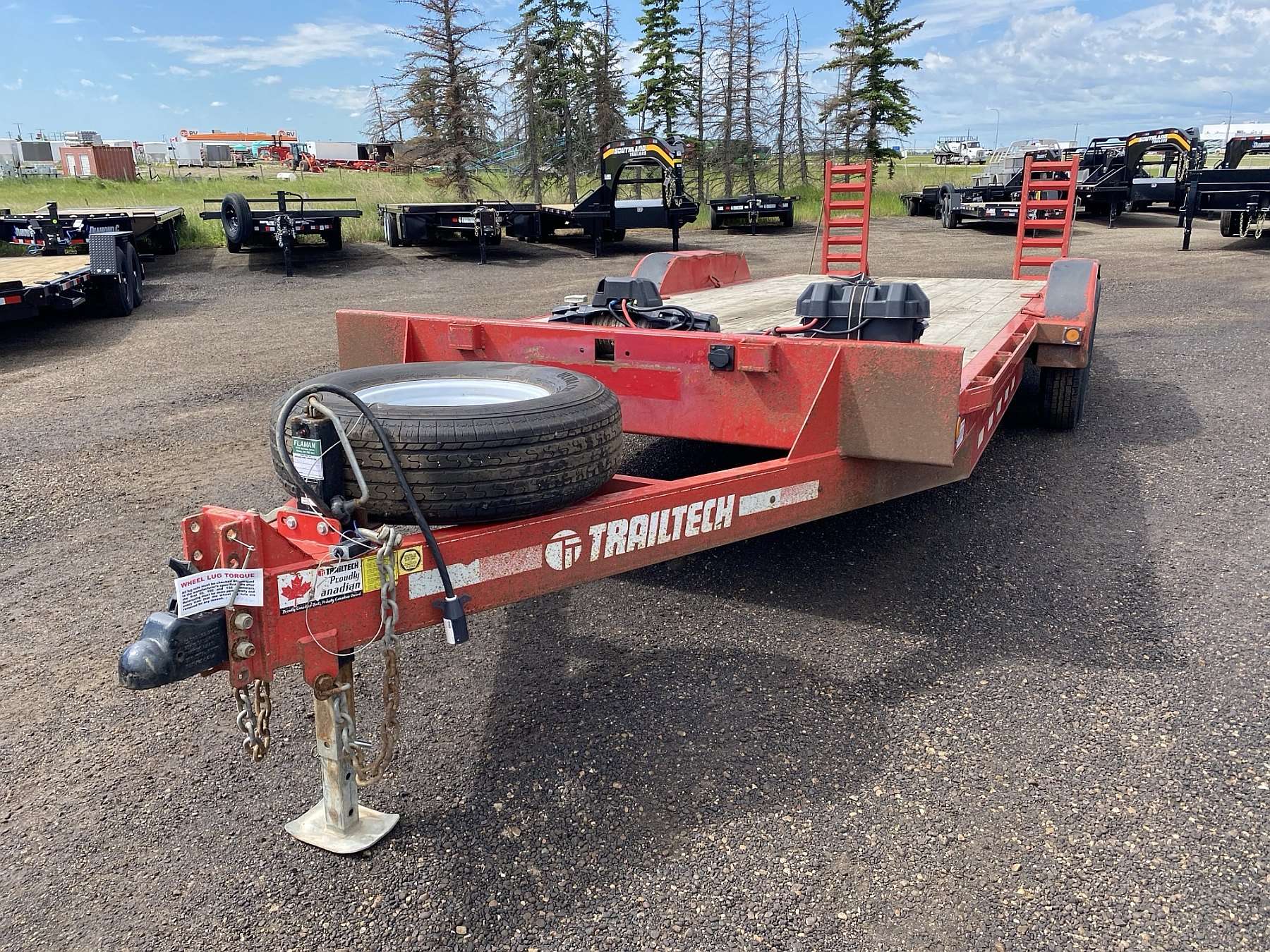 Used 2021 Trailtech CELR270 Flatdeck Trailer - 20'