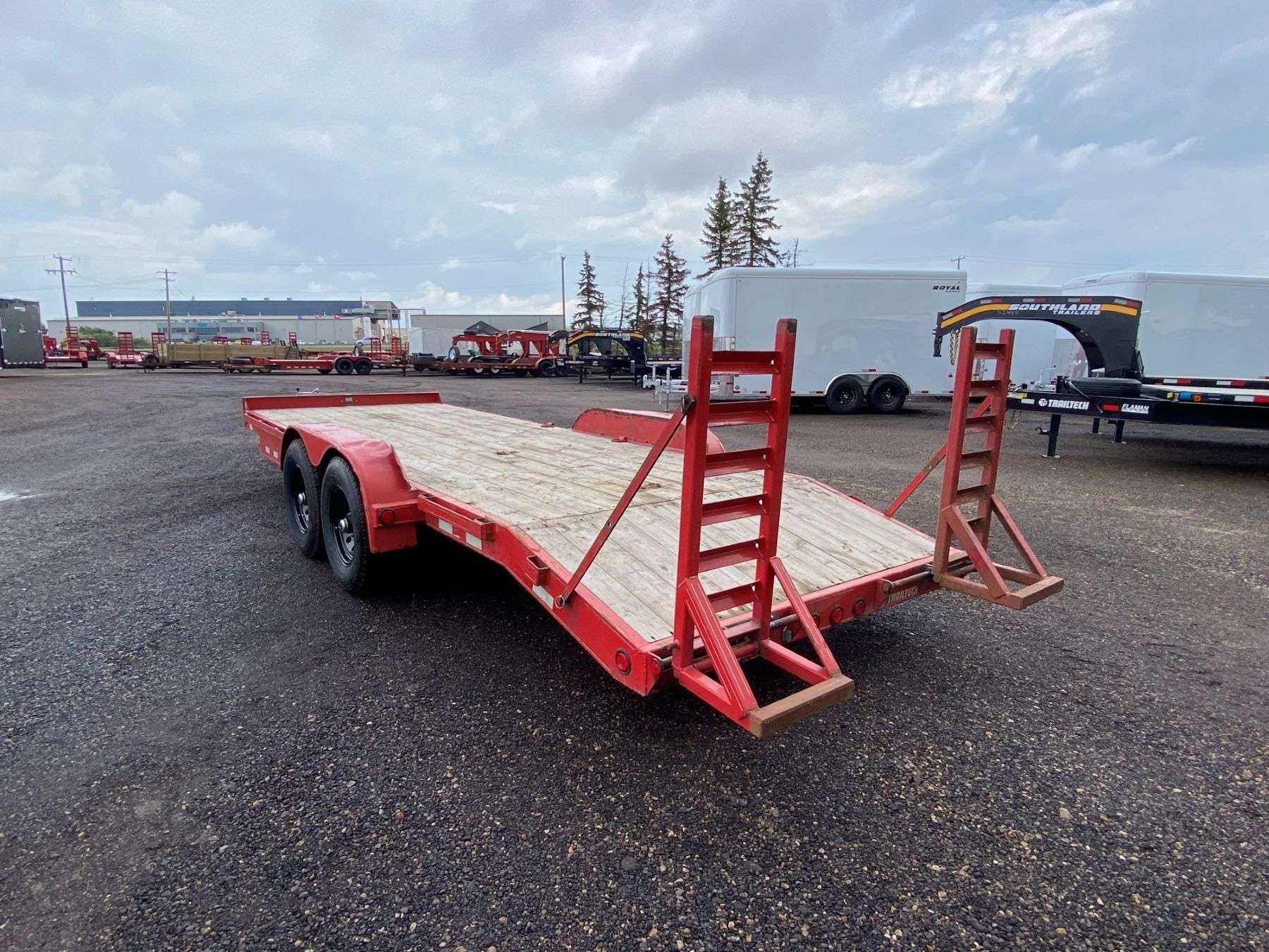 Used 2021 Trailtech CELR270 Flatdeck Trailer - 20'